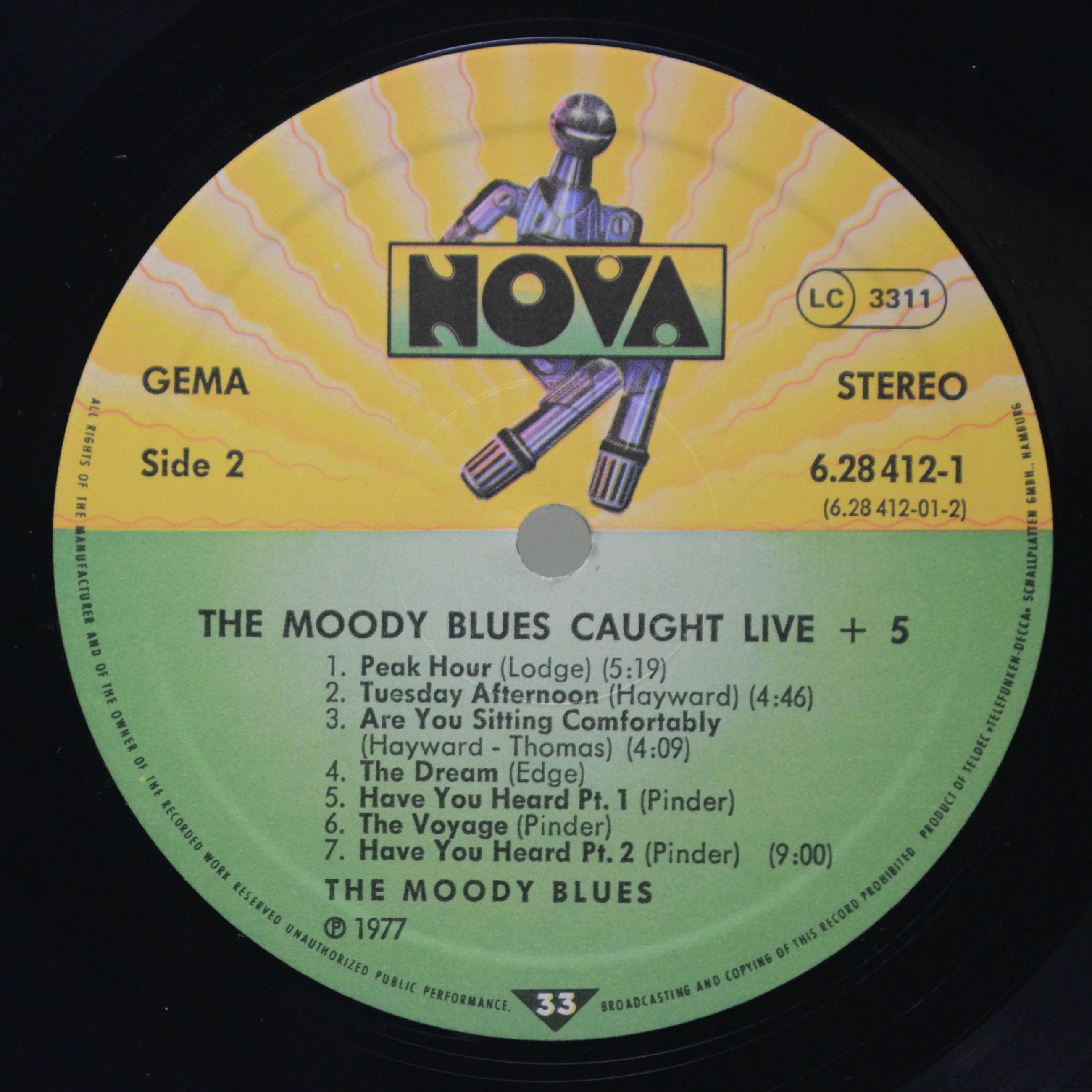 Виниловая пластинка Moody Blues — Caught Live +5 (2LP), 1977