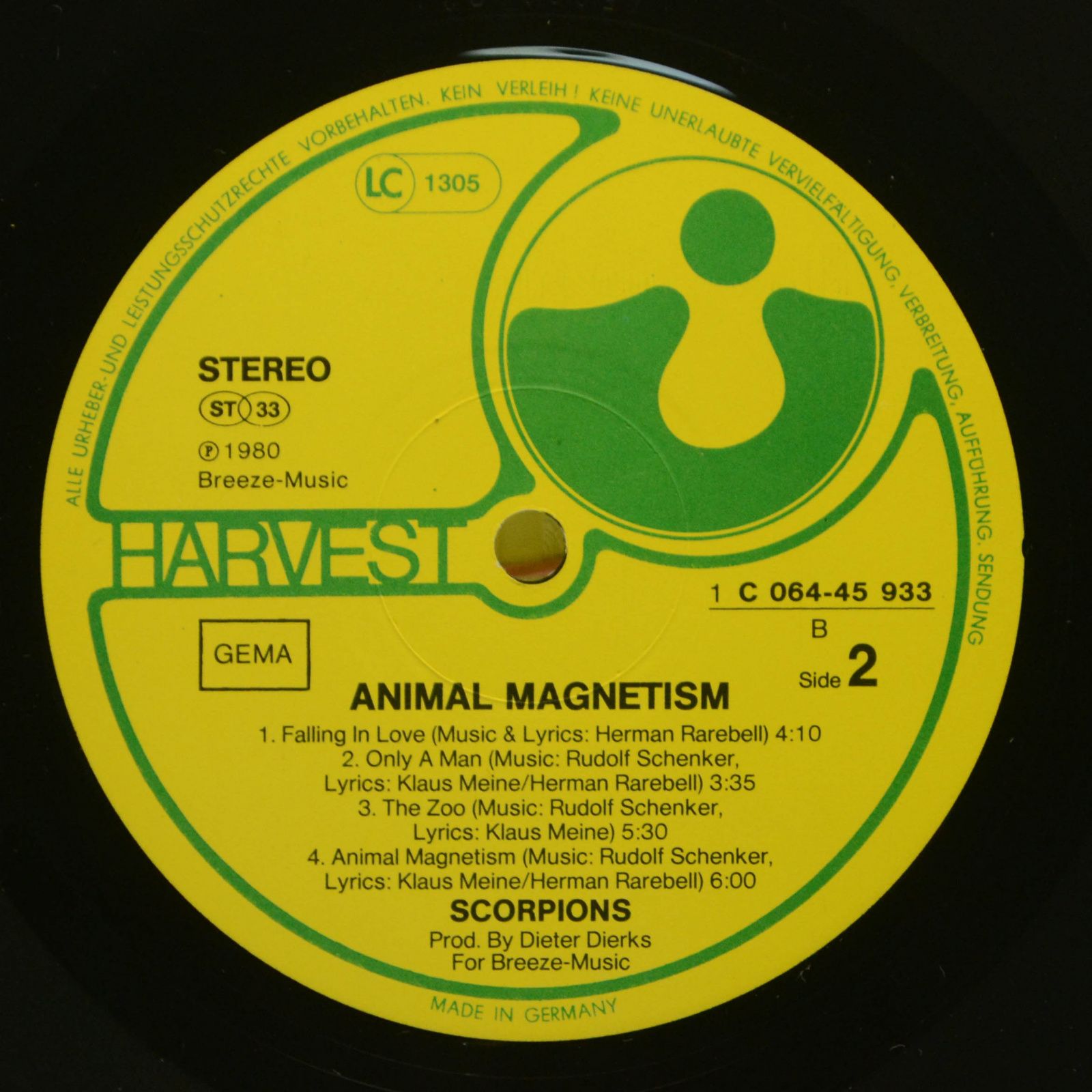Виниловая пластинка Scorpions — Animal Magnetism, 1980