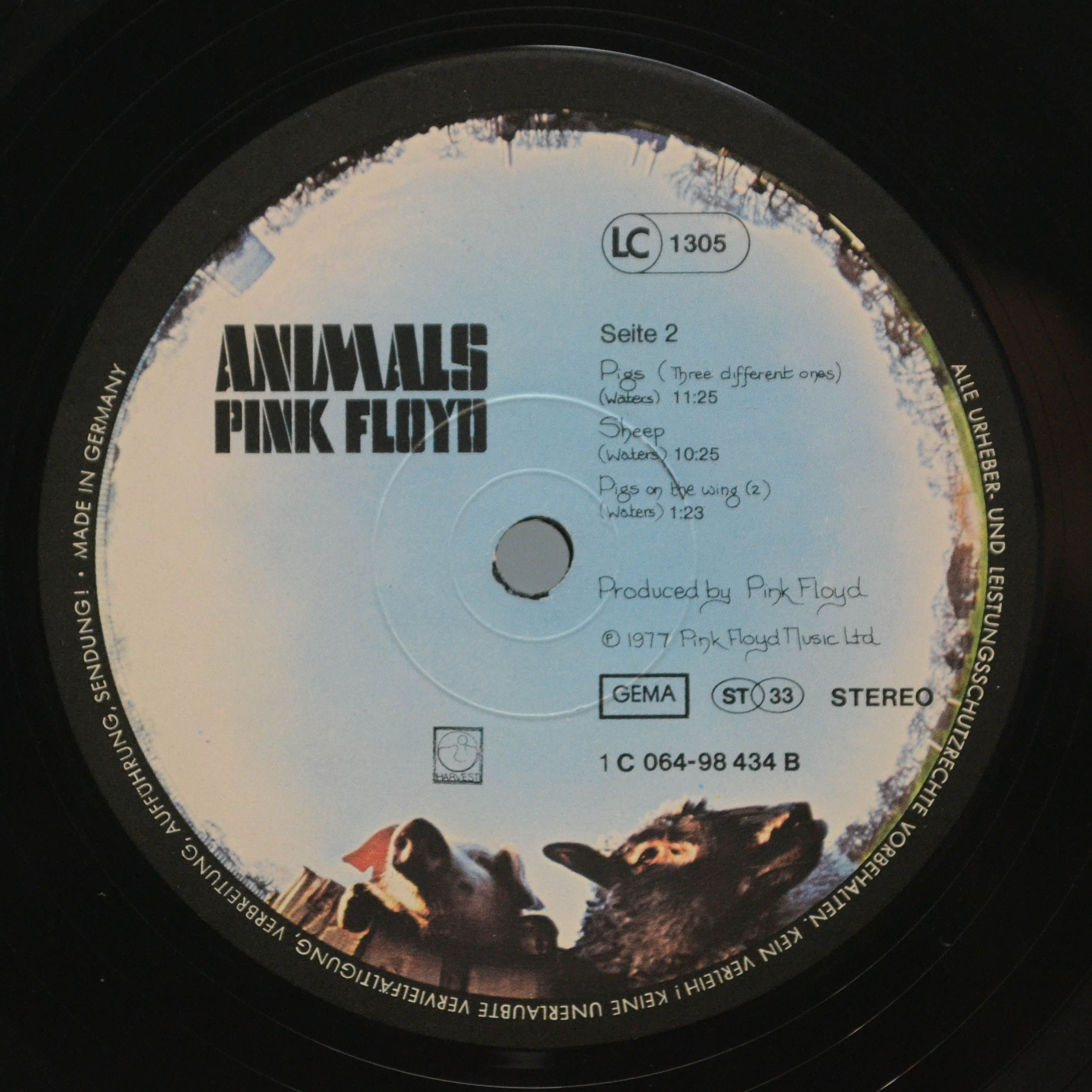Виниловая пластинка Pink Floyd — Animals, 1977