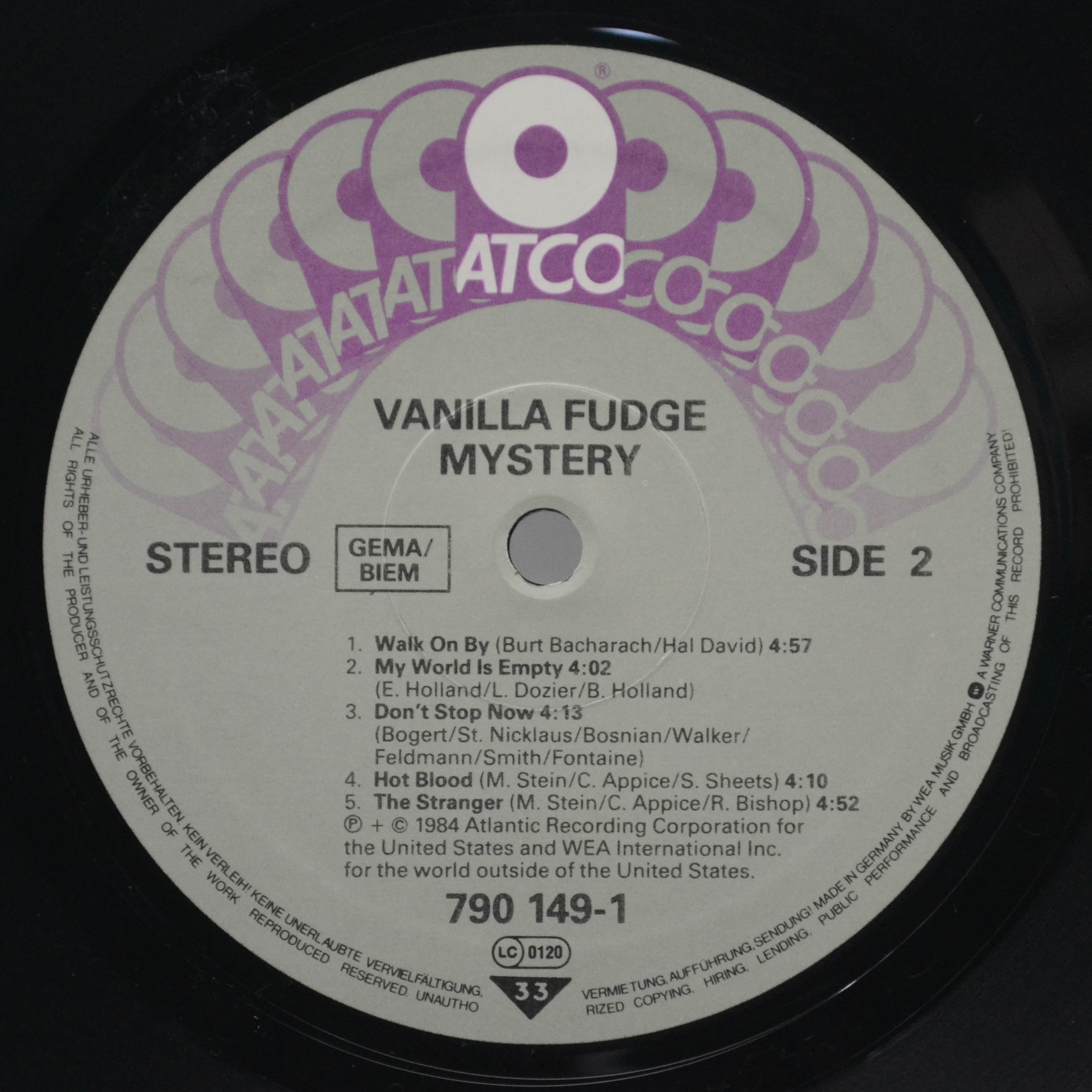 Vanilla Fudge — Mystery, 1984