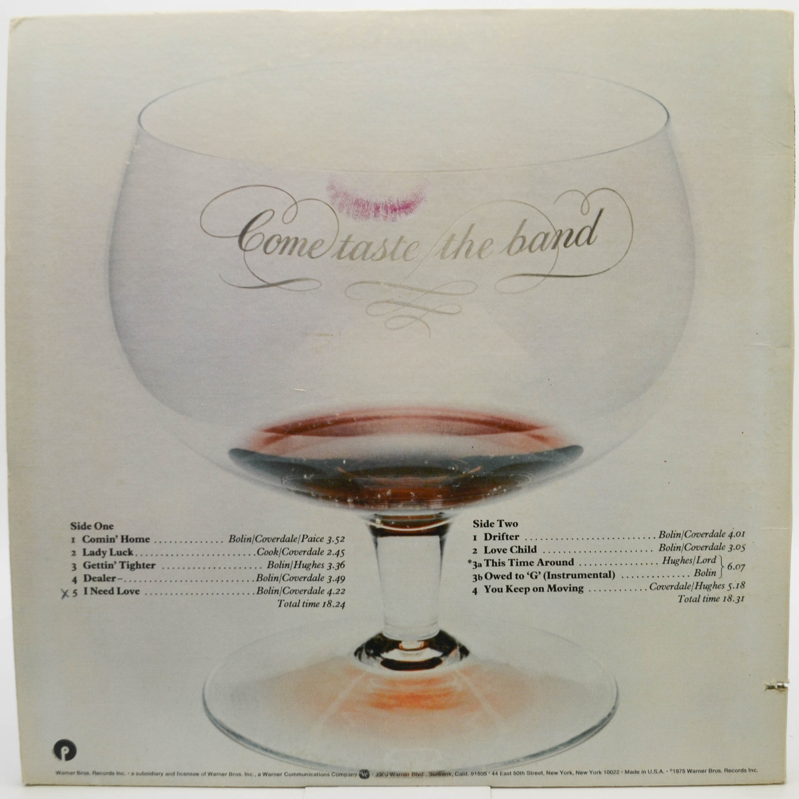 Deep Purple — Come Taste The Band (USA), 1975