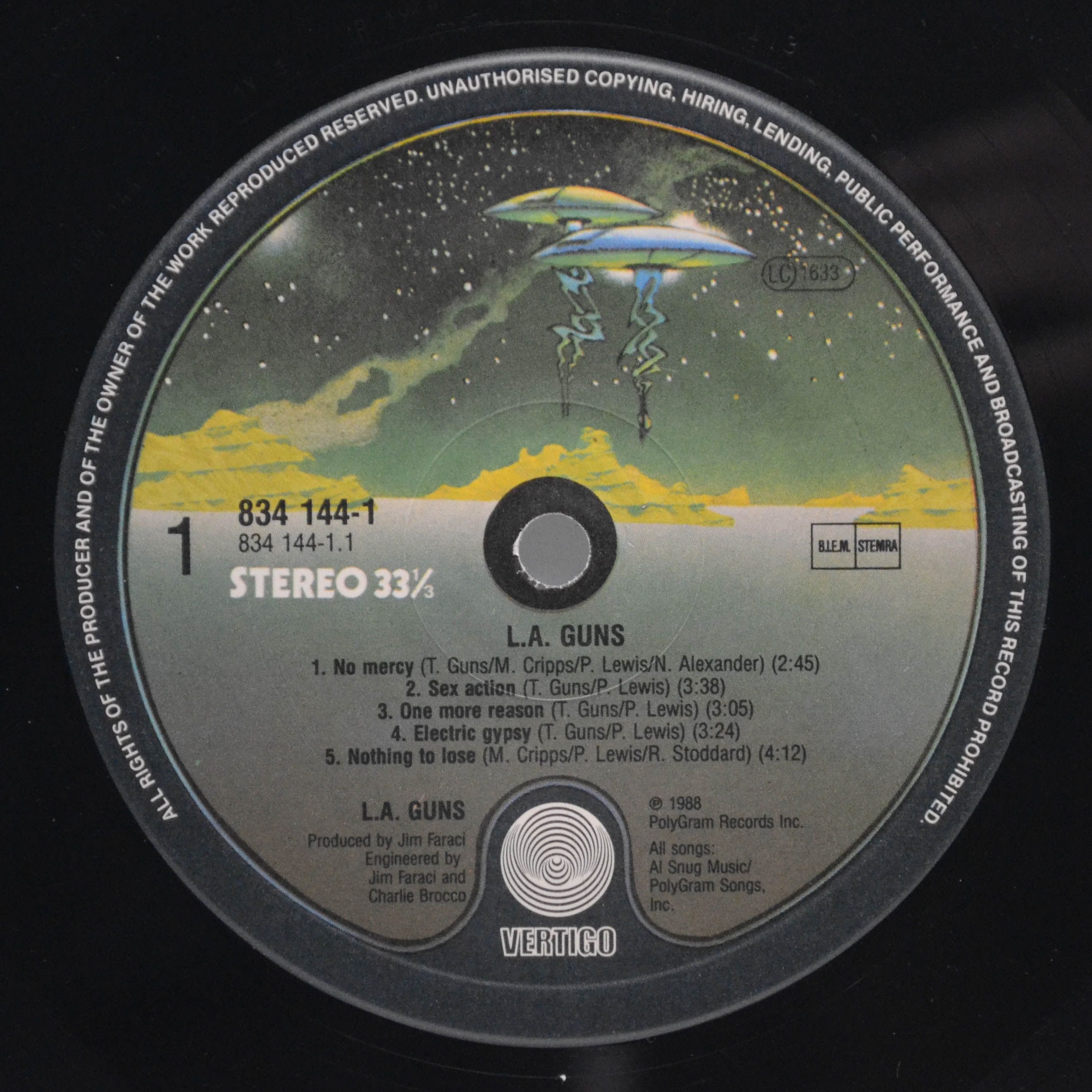 Виниловая пластинка L.A. Guns — L.A. Guns, 1988