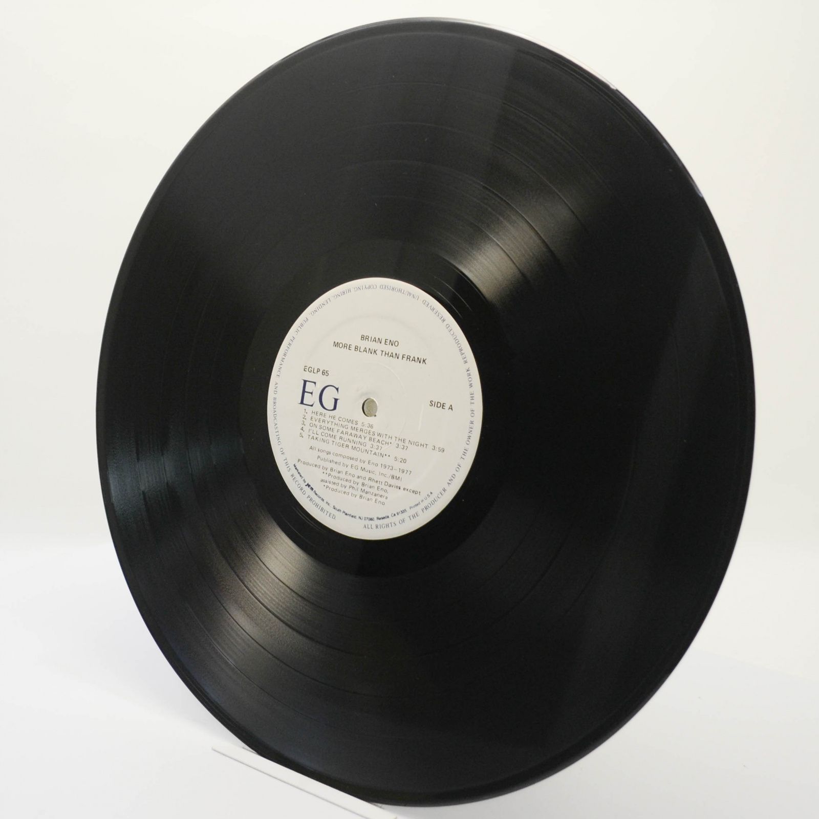 Виниловая пластинка Eno — More Blank Than Frank (USA), 1986