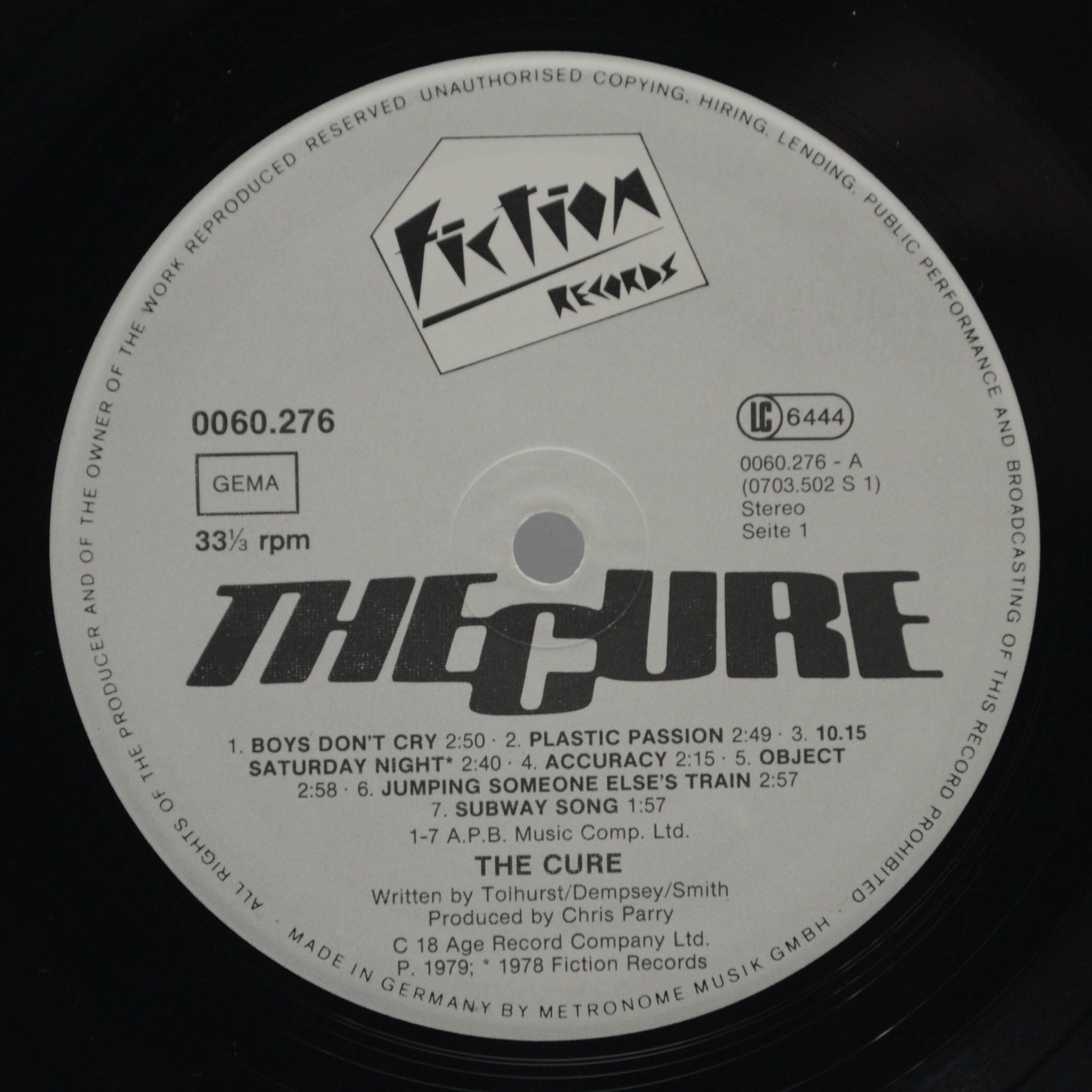 Cure — Boys Don't Cry, 1980