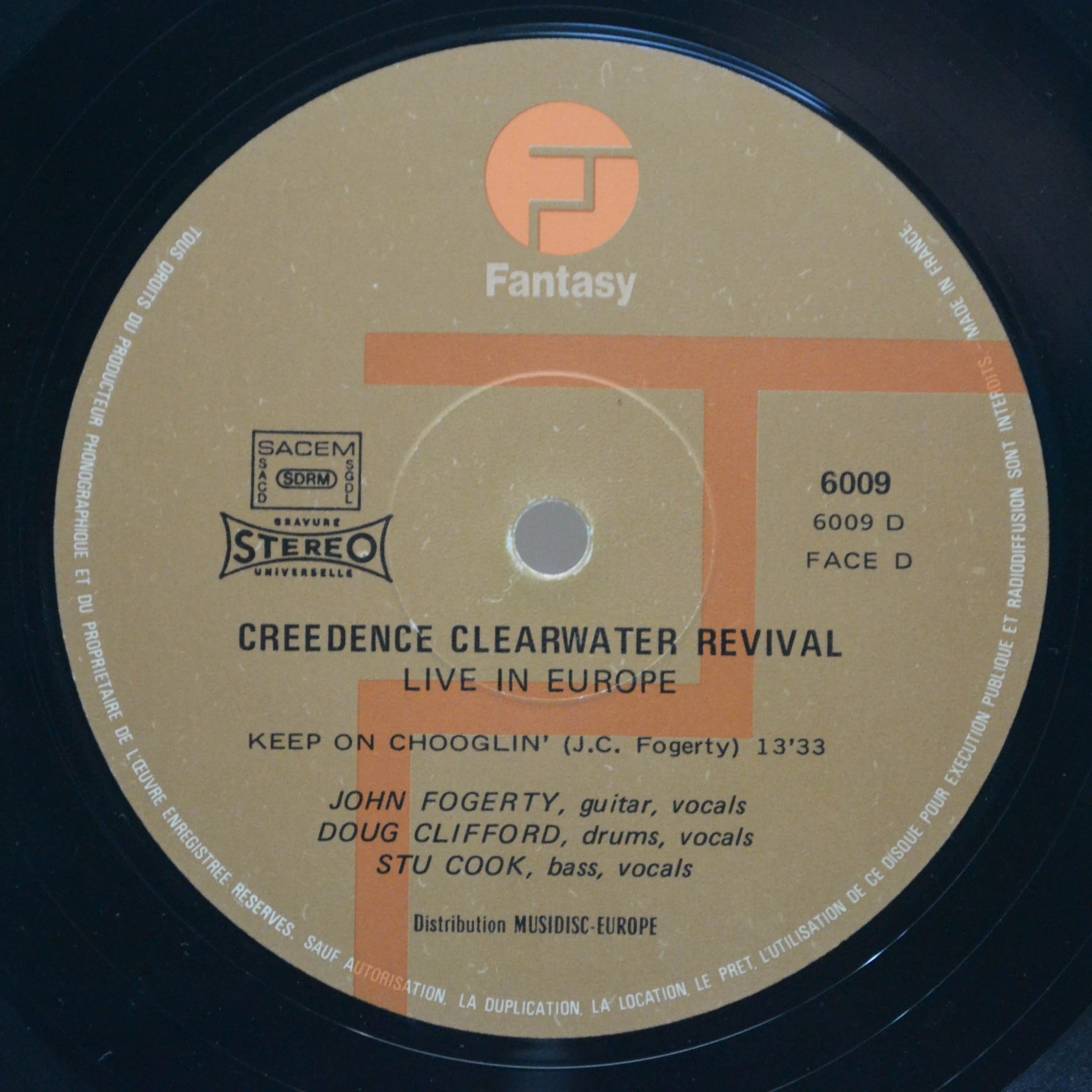 Creedence Clearwater Revival — Live In Europe (2LP), 1973
