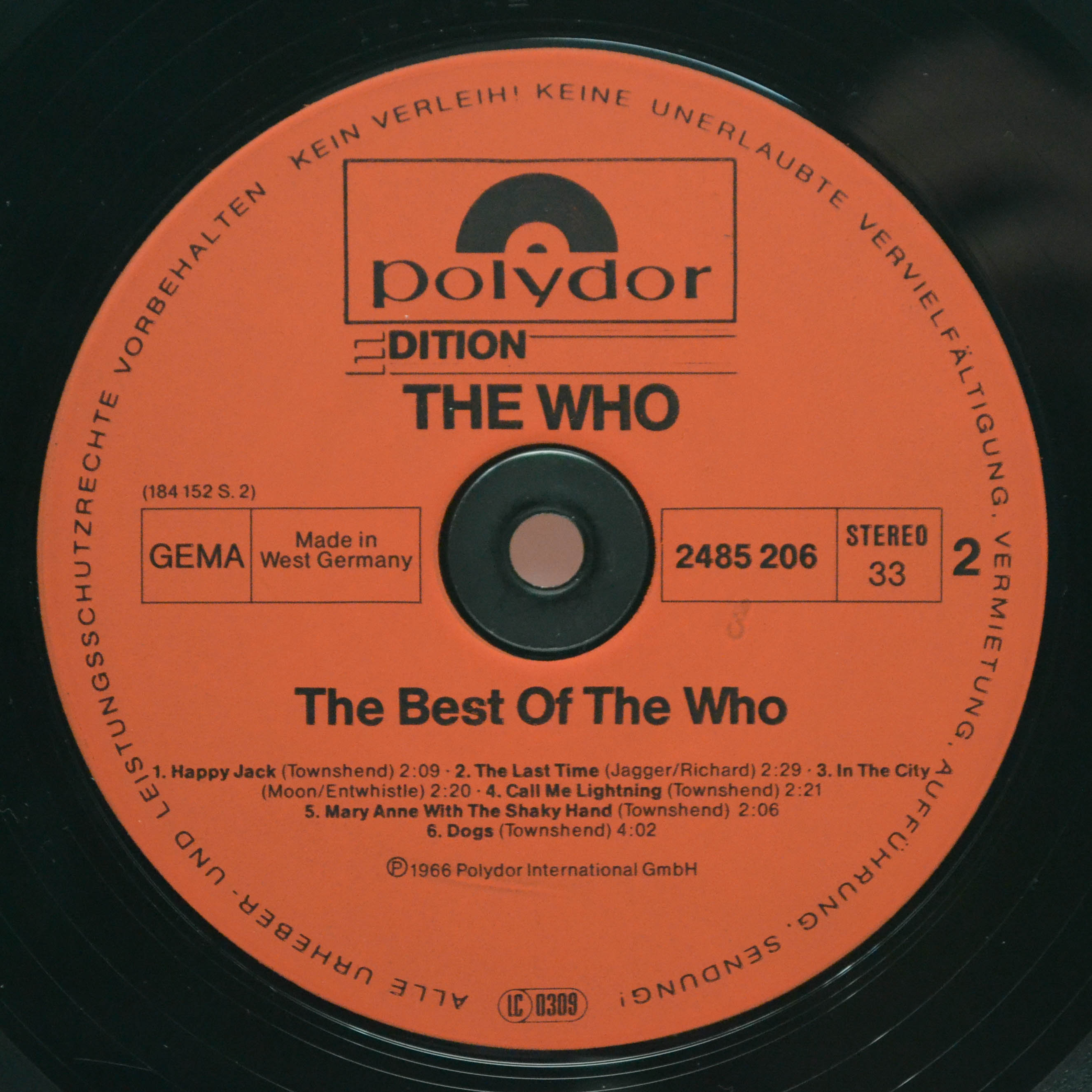 Who — The Best Of The Who, 1968