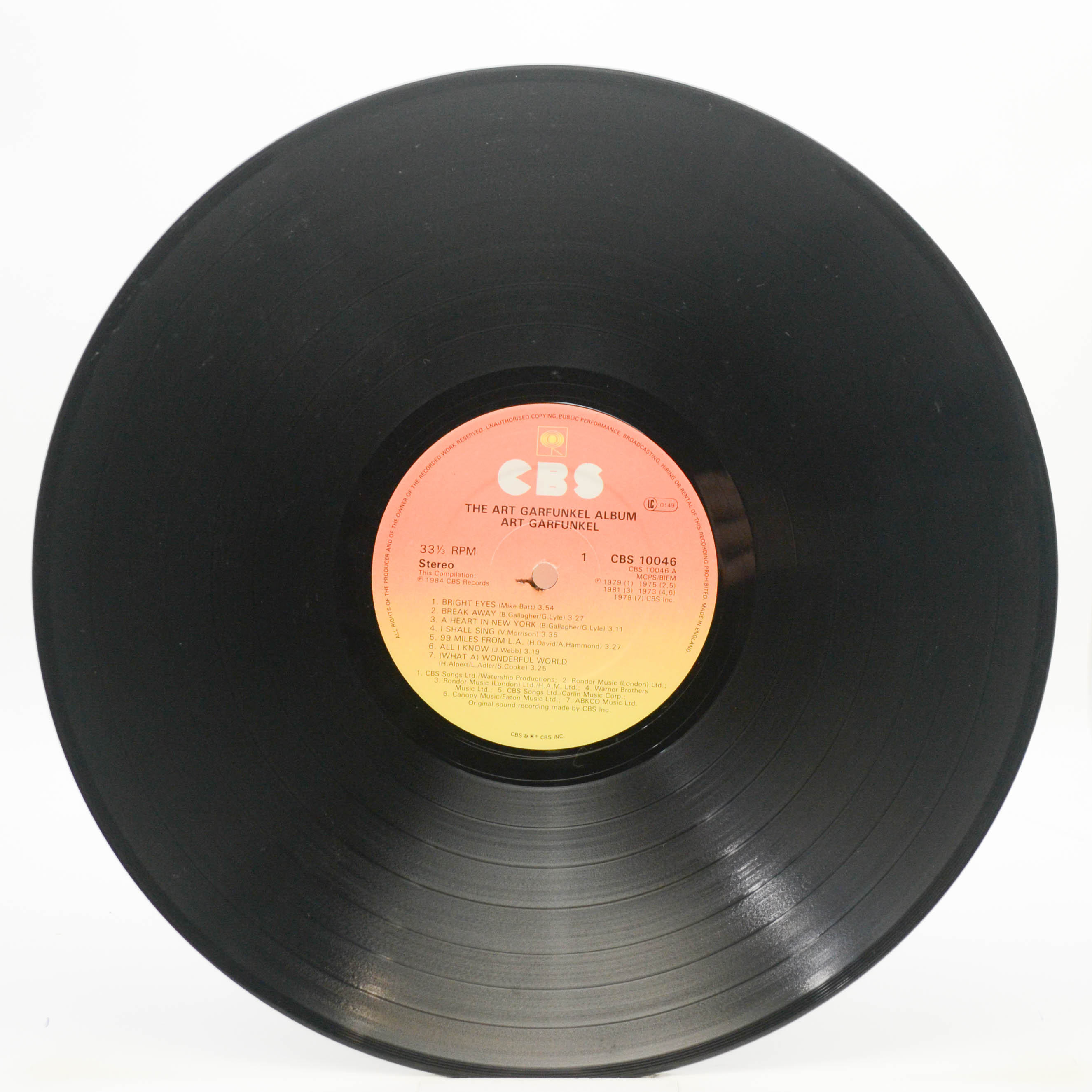 Art Garfunkel — The Art Garfunkel Album (UK), 1984