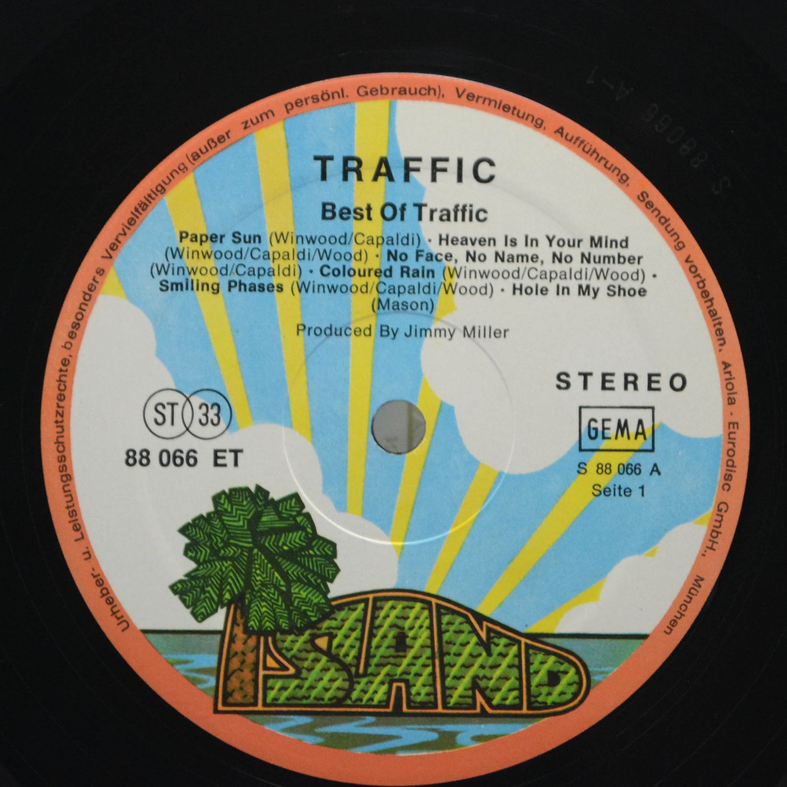 Виниловая пластинка Traffic — Best Of Traffic, 1974