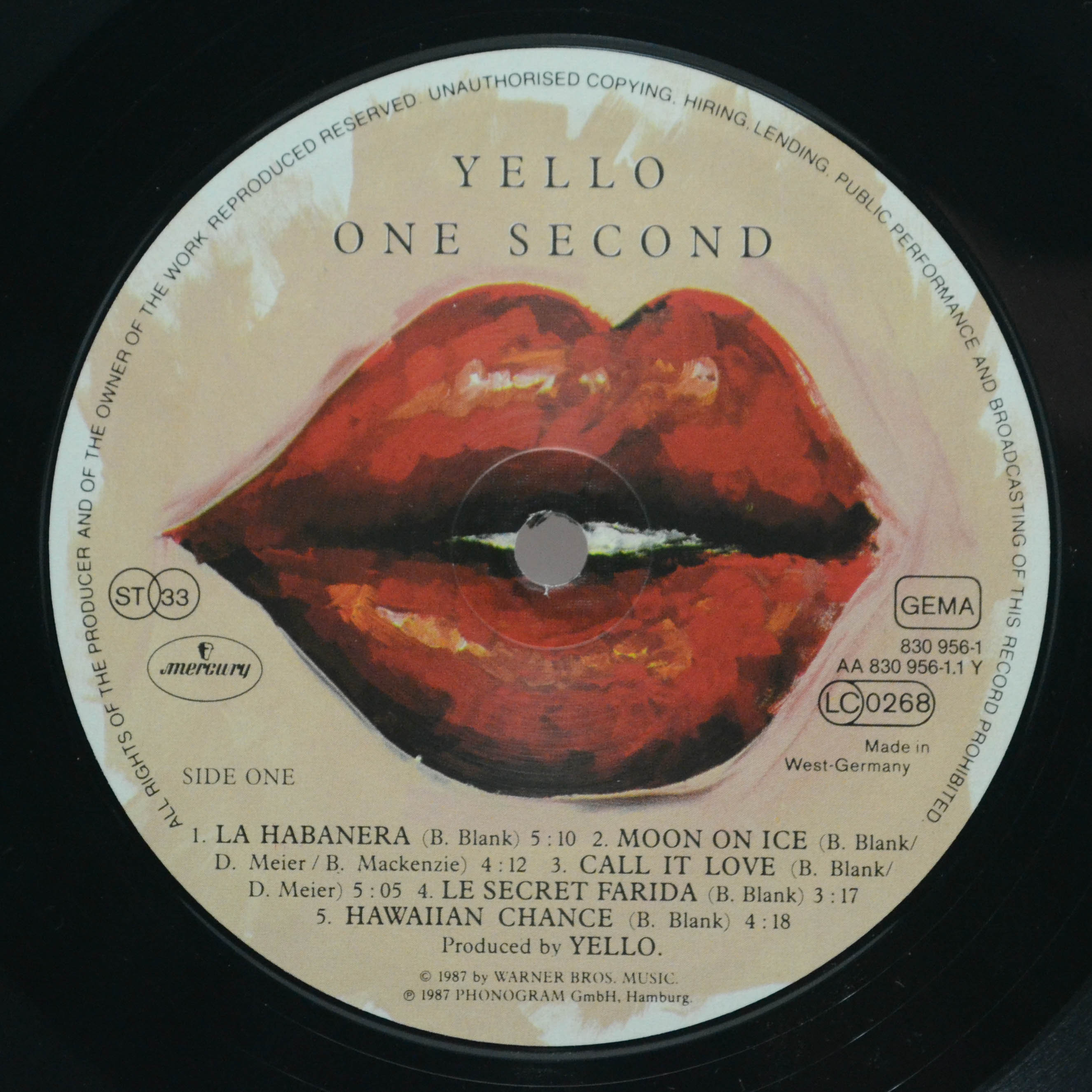 Yello — One Second, 1987