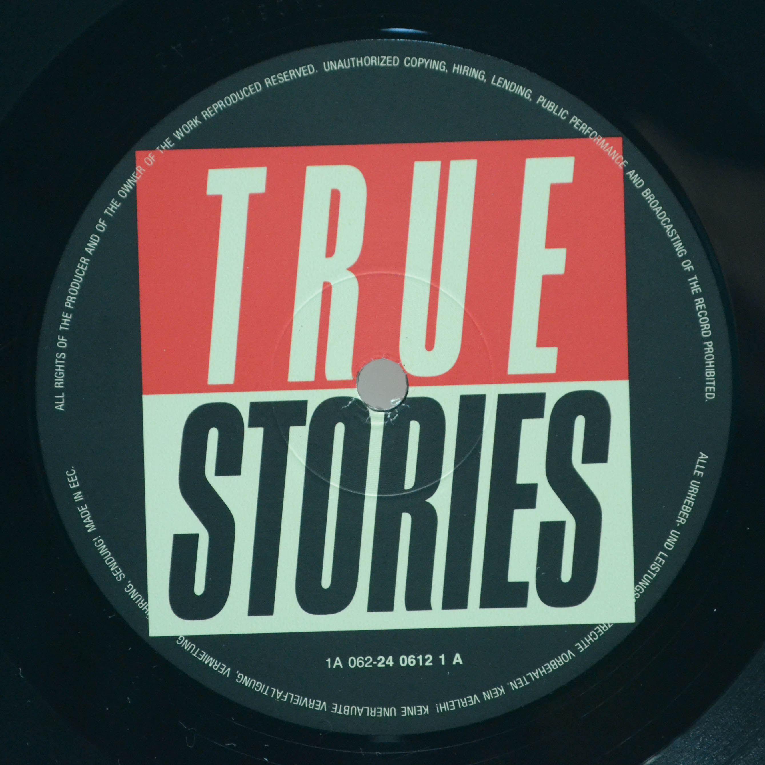 Виниловая пластинка Talking Heads — True Stories, 1986