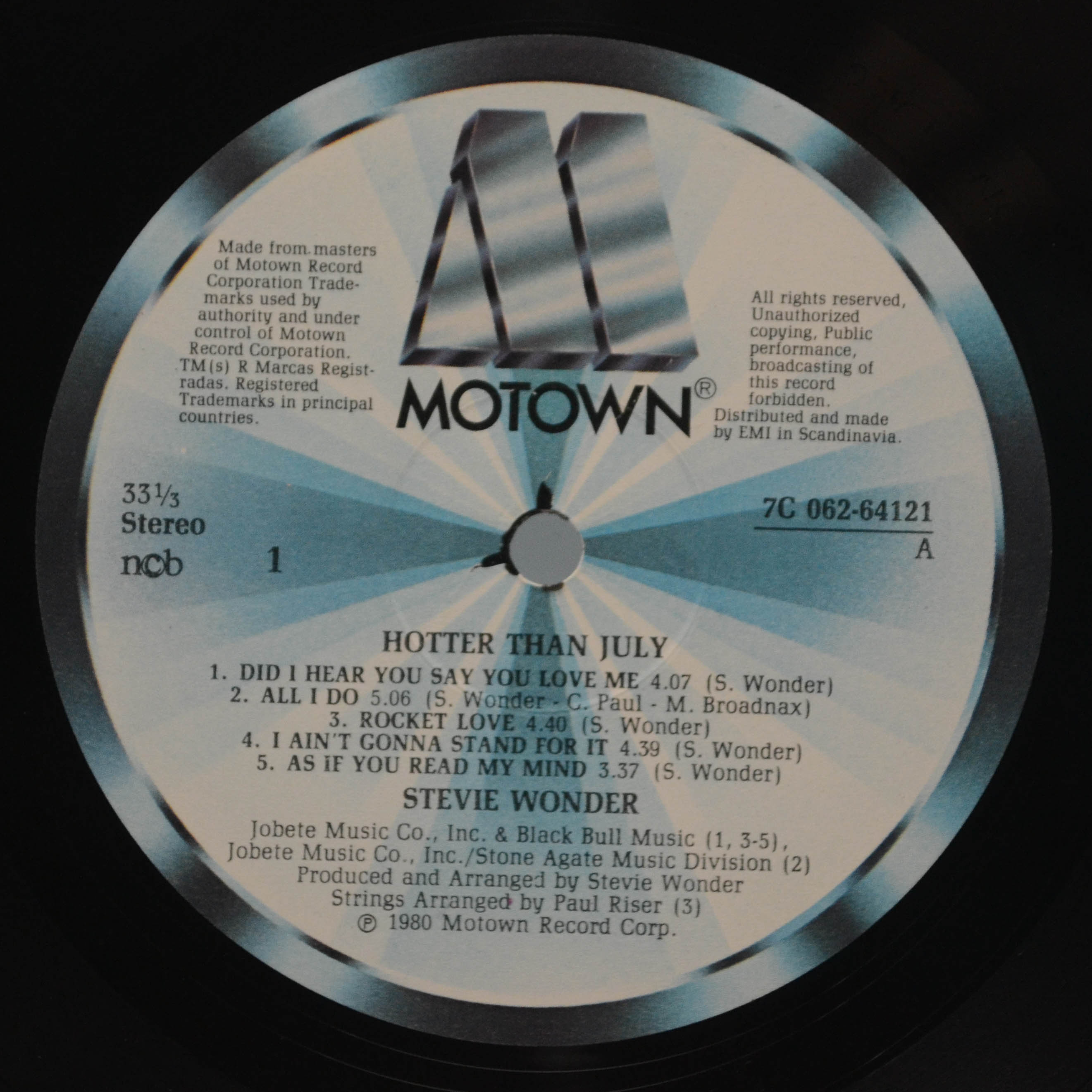 Виниловая пластинка Stevie Wonder — Hotter Than July, 1980