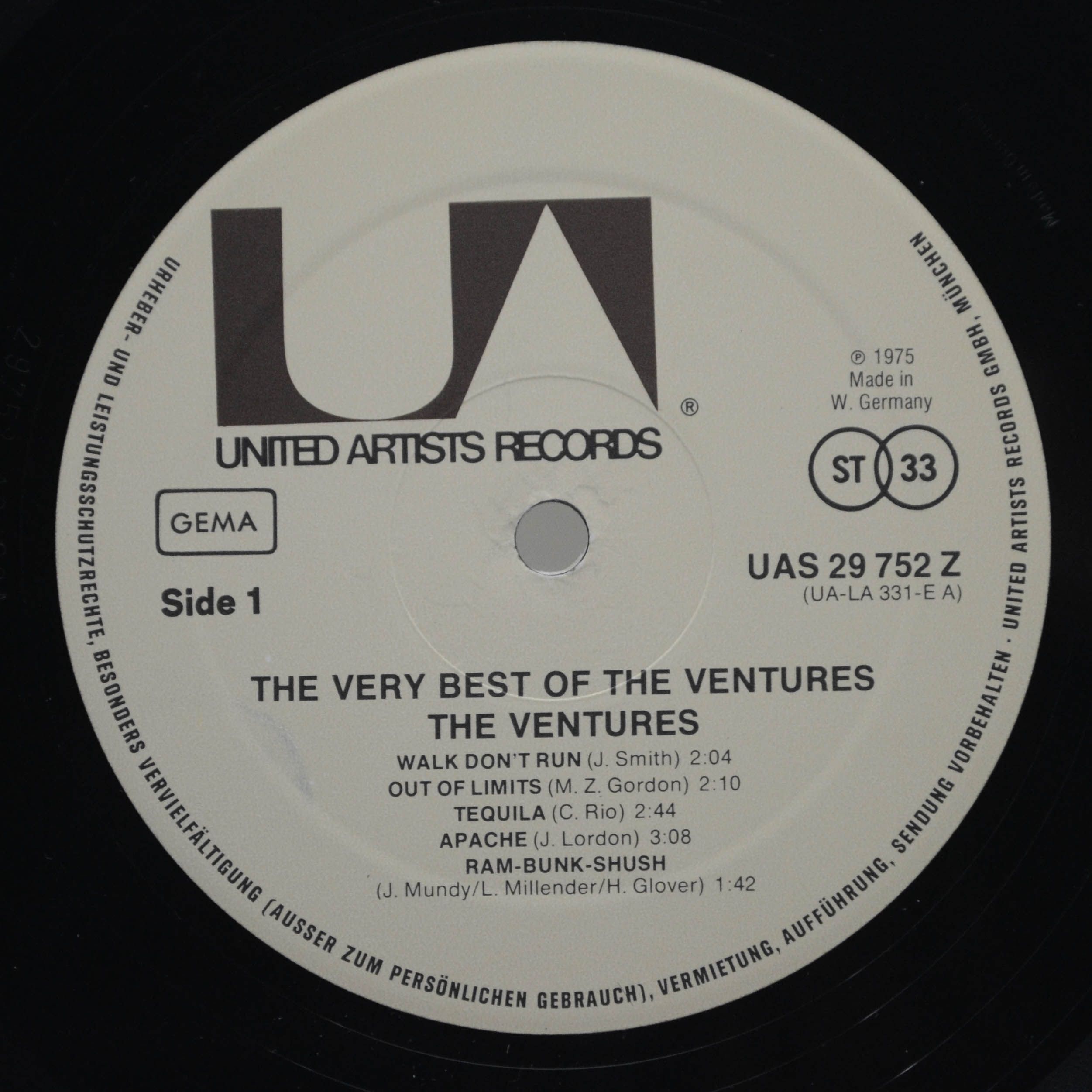 Виниловая пластинка Ventures — The Very Best Of The Ventures, 1975