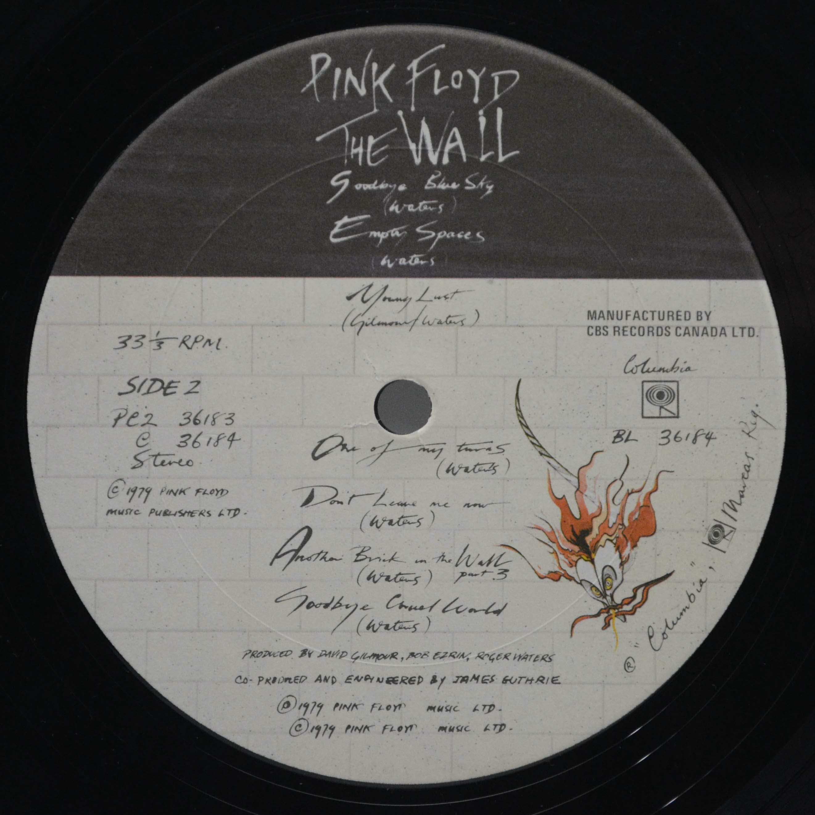 Виниловая пластинка Pink Floyd — The Wall (2LP), 1979