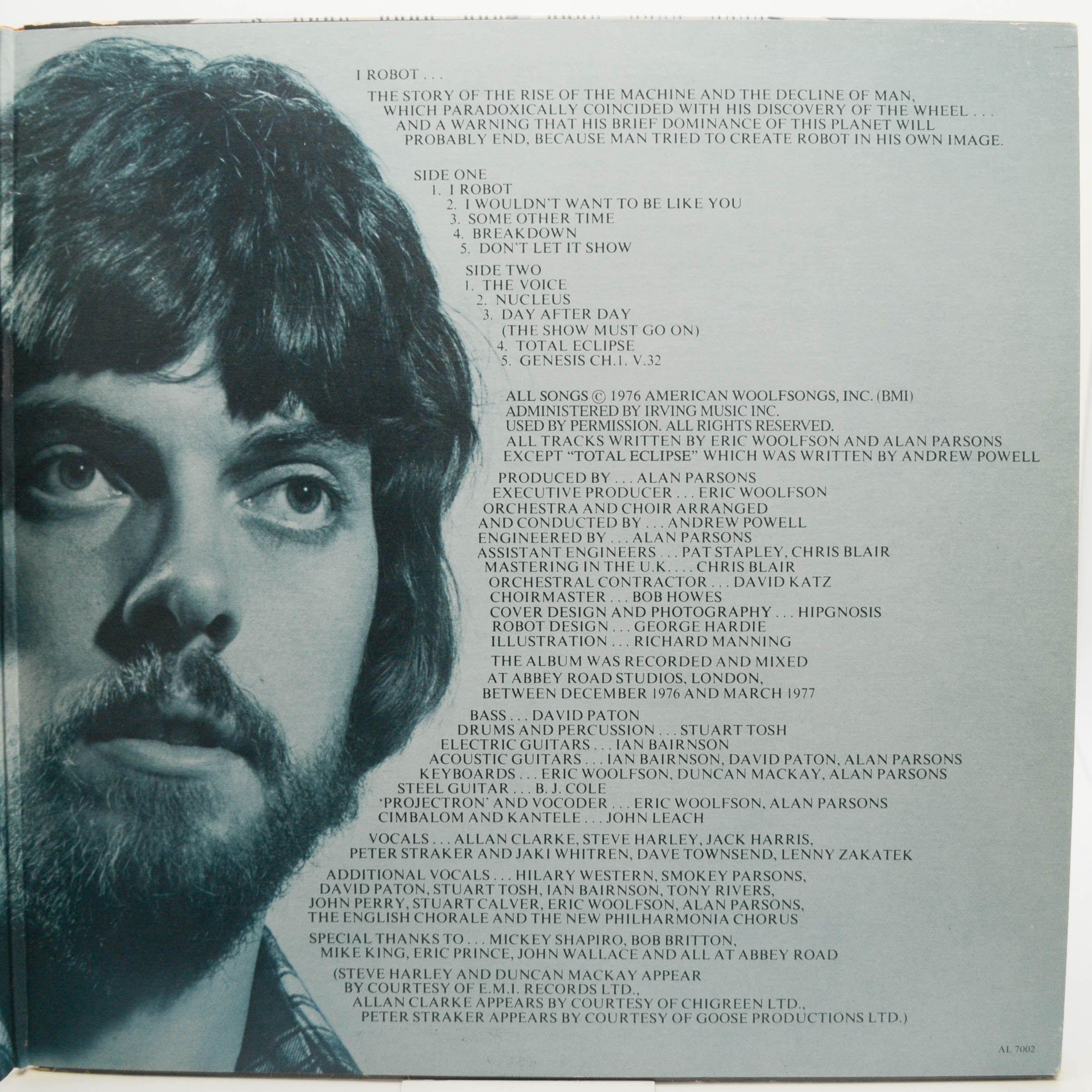 Виниловая пластинка Alan Parsons Project — I Robot, 1977