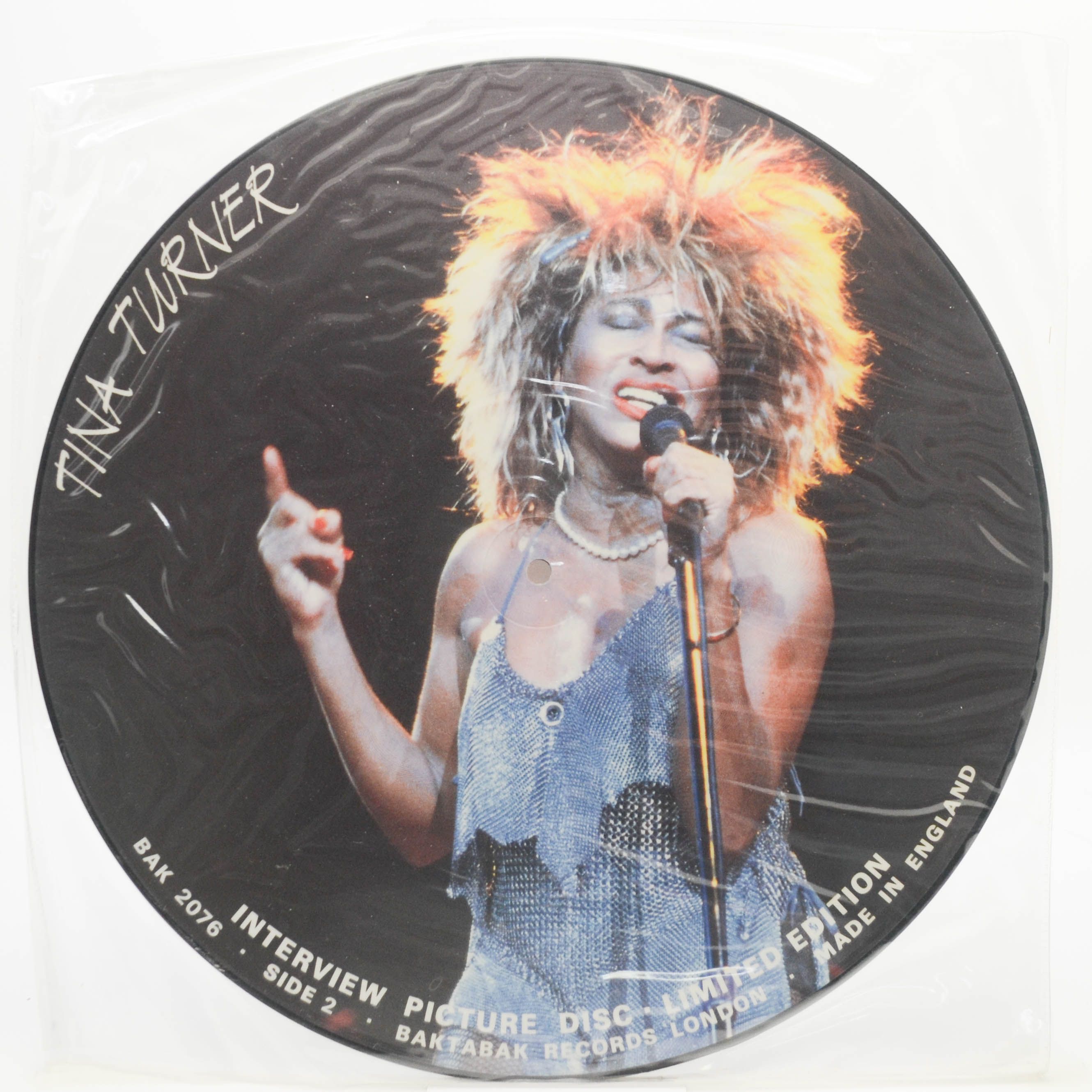 Tina Turner — Limited Edition Interview Picture Disc, 1985