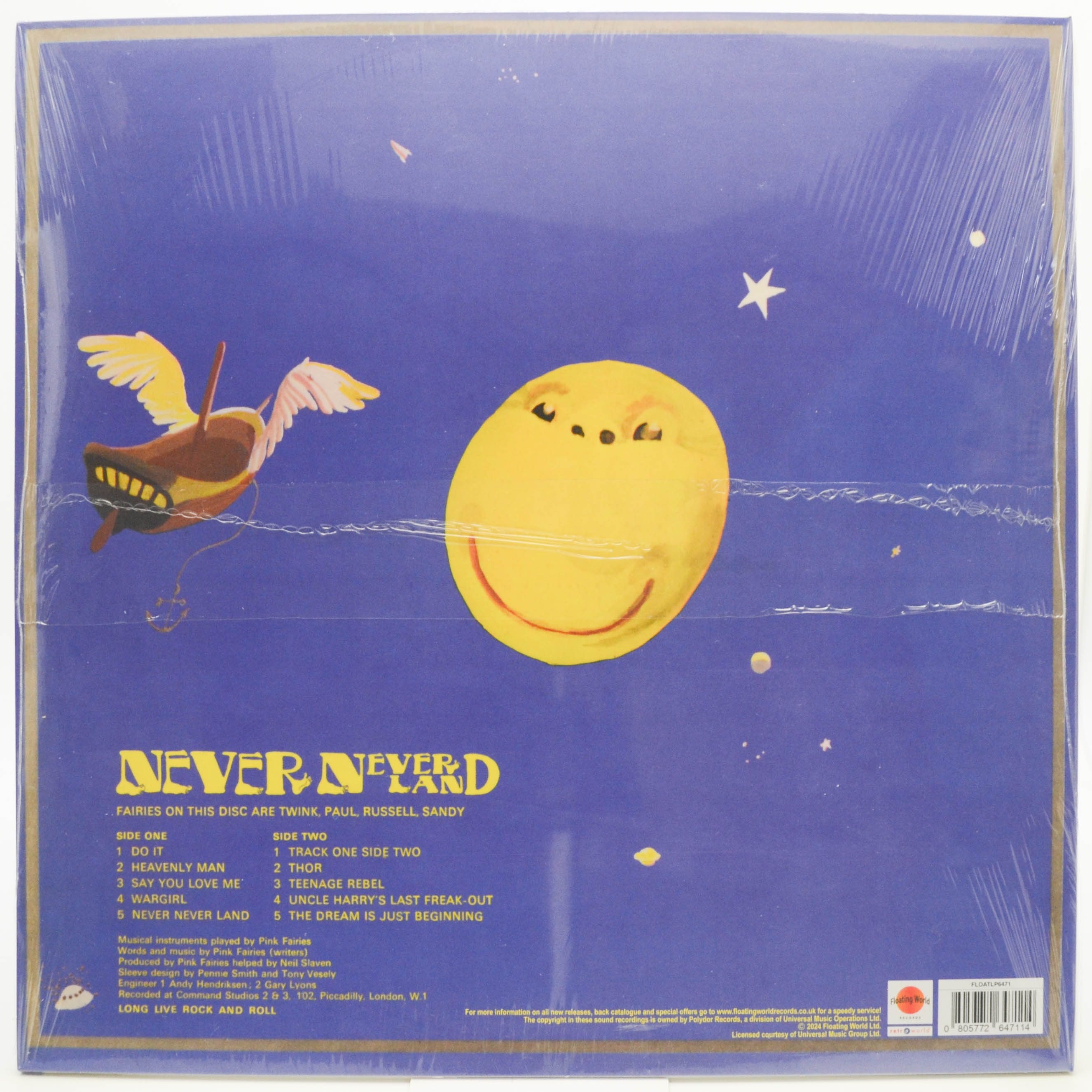 Виниловая пластинка Pink Fairies — Never Never Land, 1971