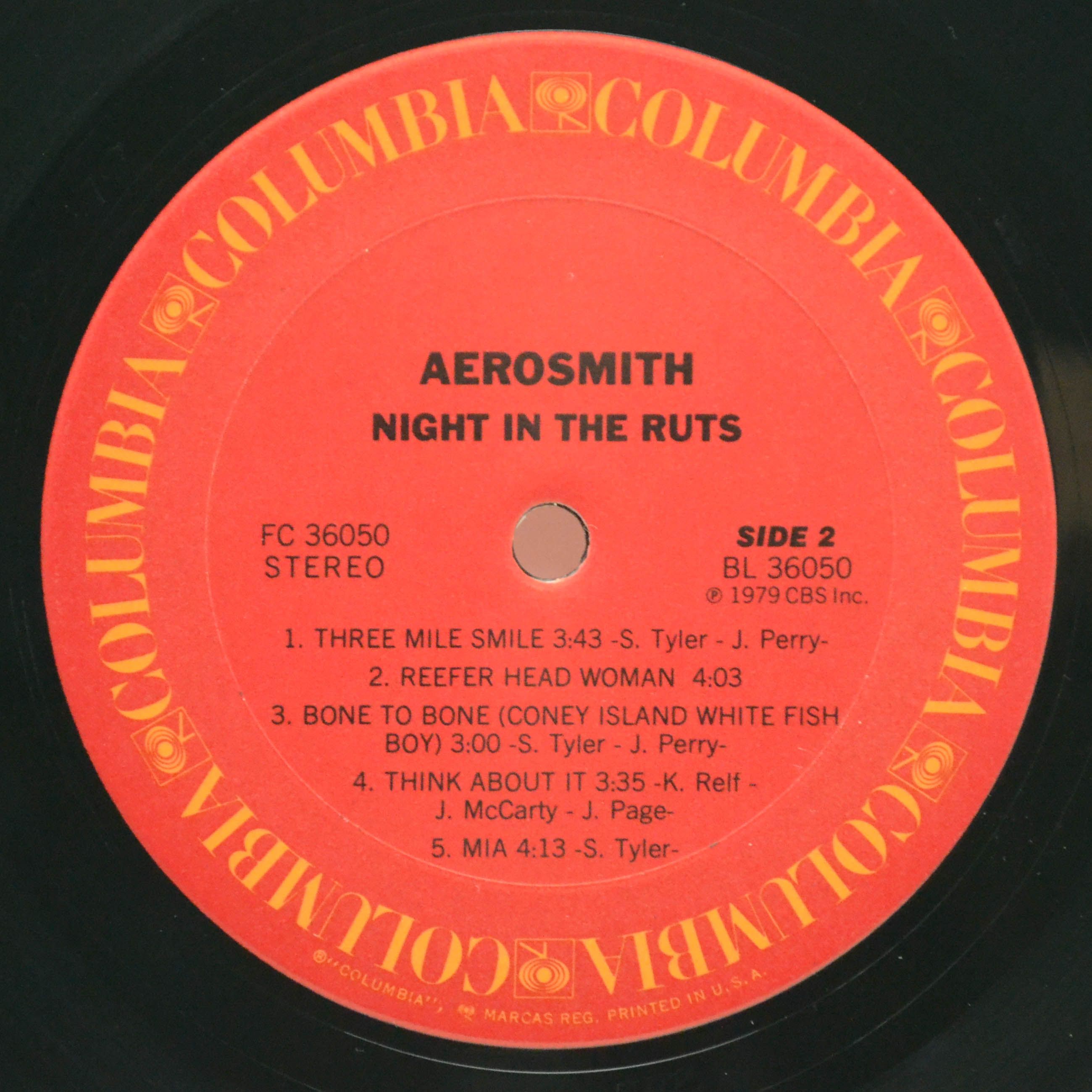 Aerosmith — Night In The Ruts (1-st, USA), 1979