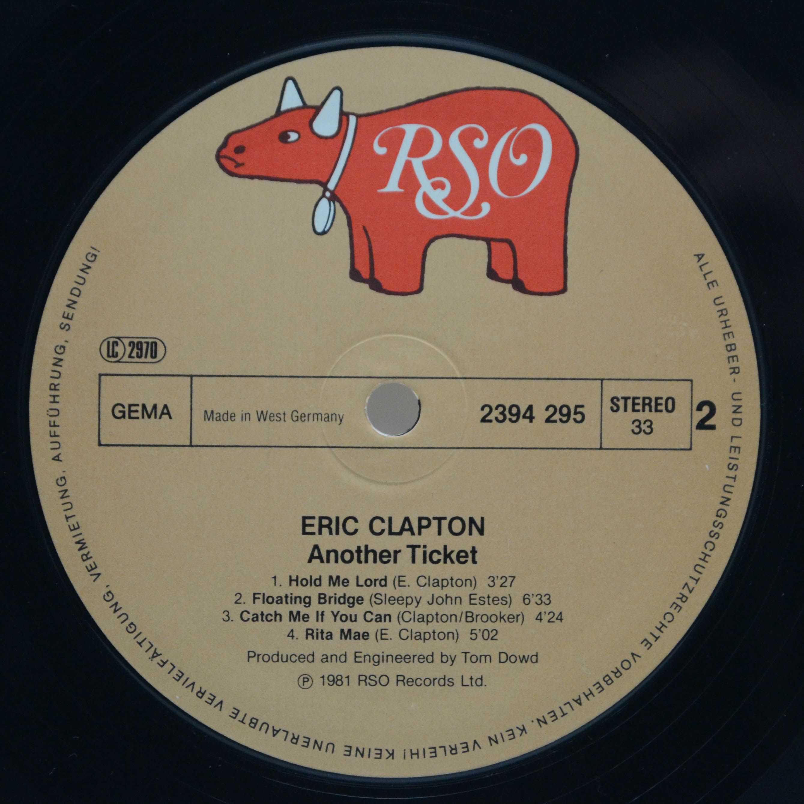 Eric Clapton — Another Ticket, 1981
