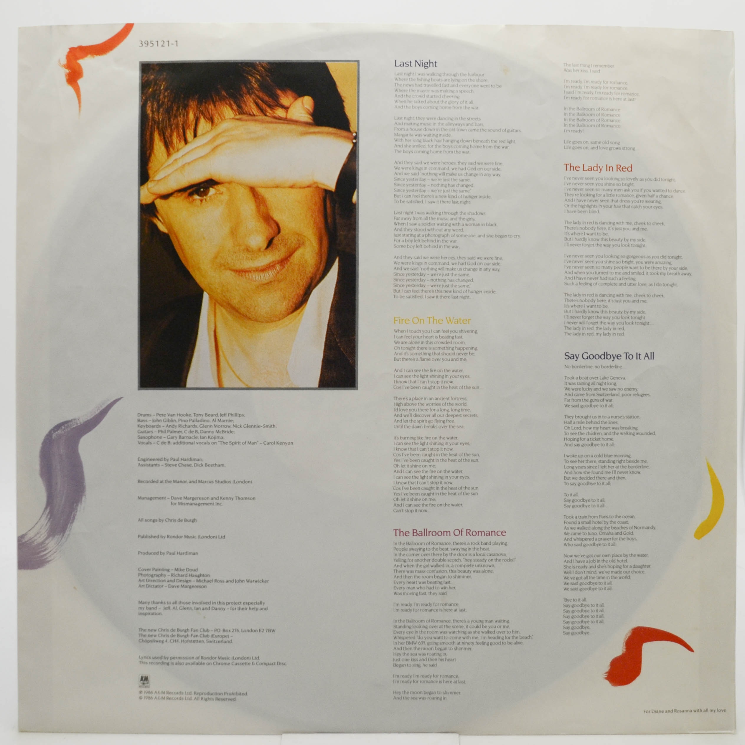 Виниловая пластинка Chris de Burgh — Into The Light, 1986