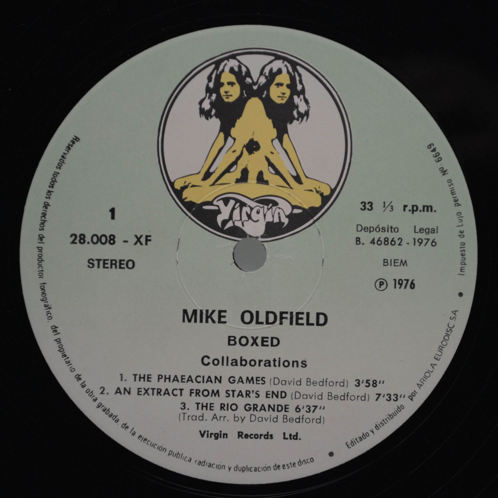 Mike Oldfield — Boxed (Box-set, booklet), 1976