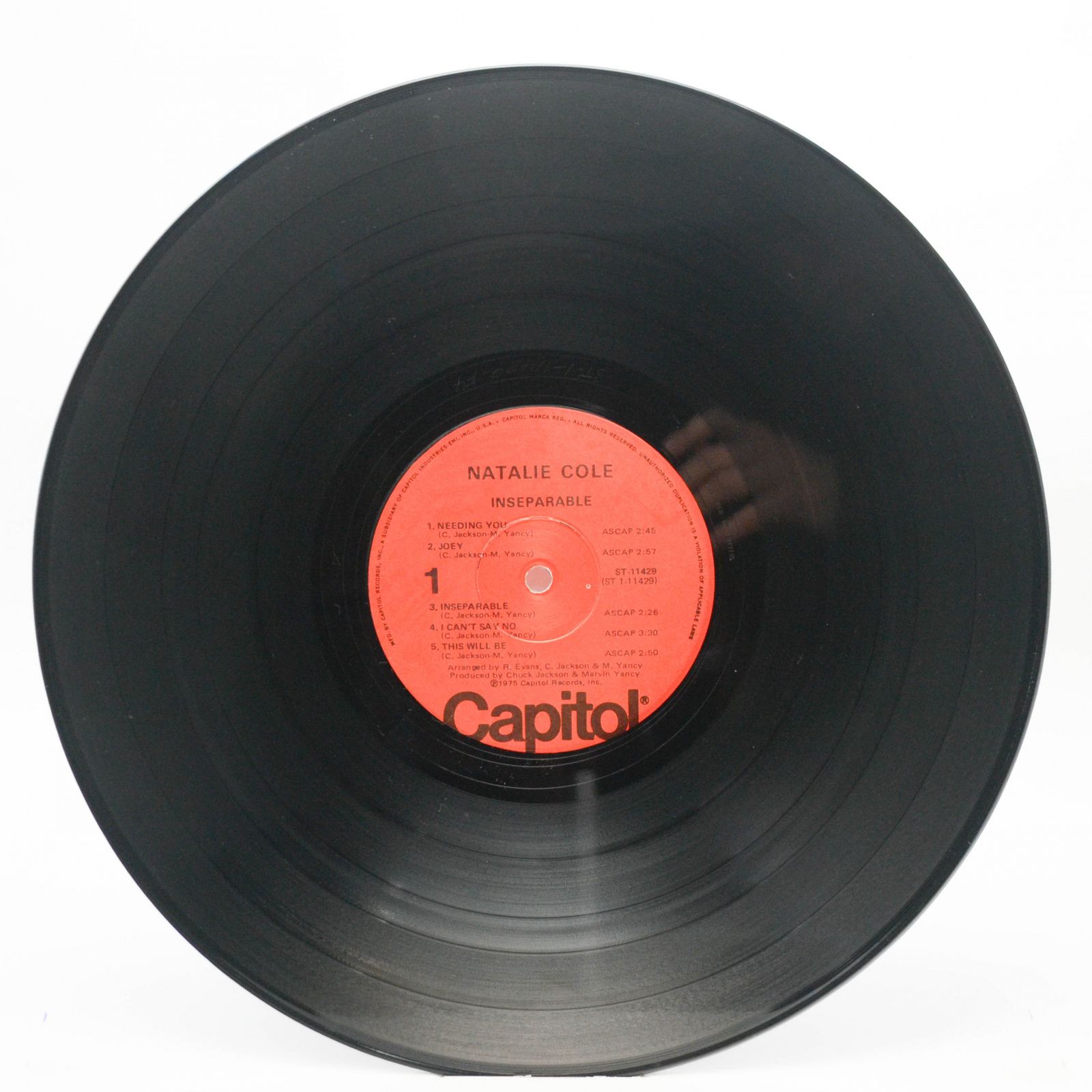 Виниловая пластинка Natalie Cole — Inseparable (USA), 1975