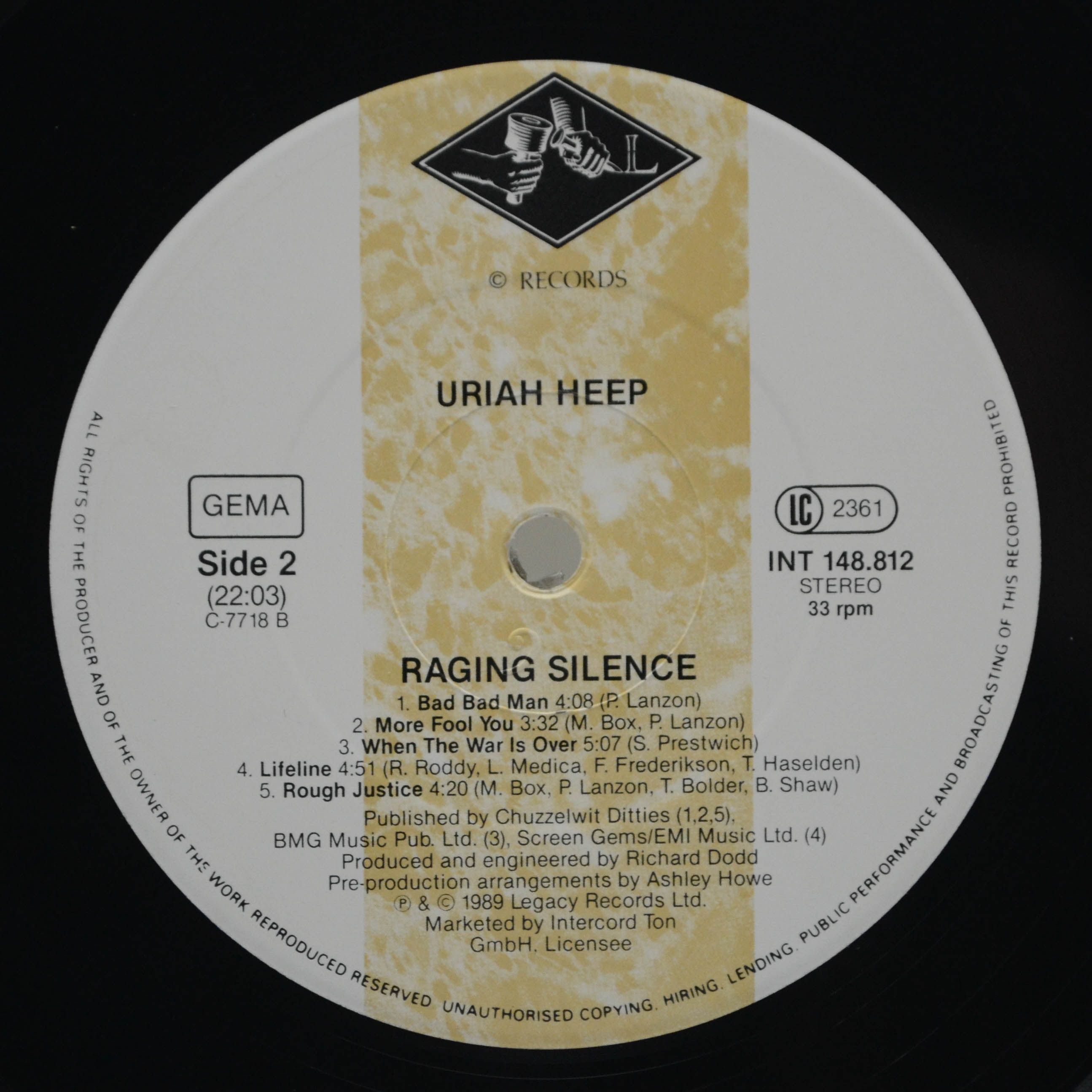 Uriah Heep — Raging Silence, 1989