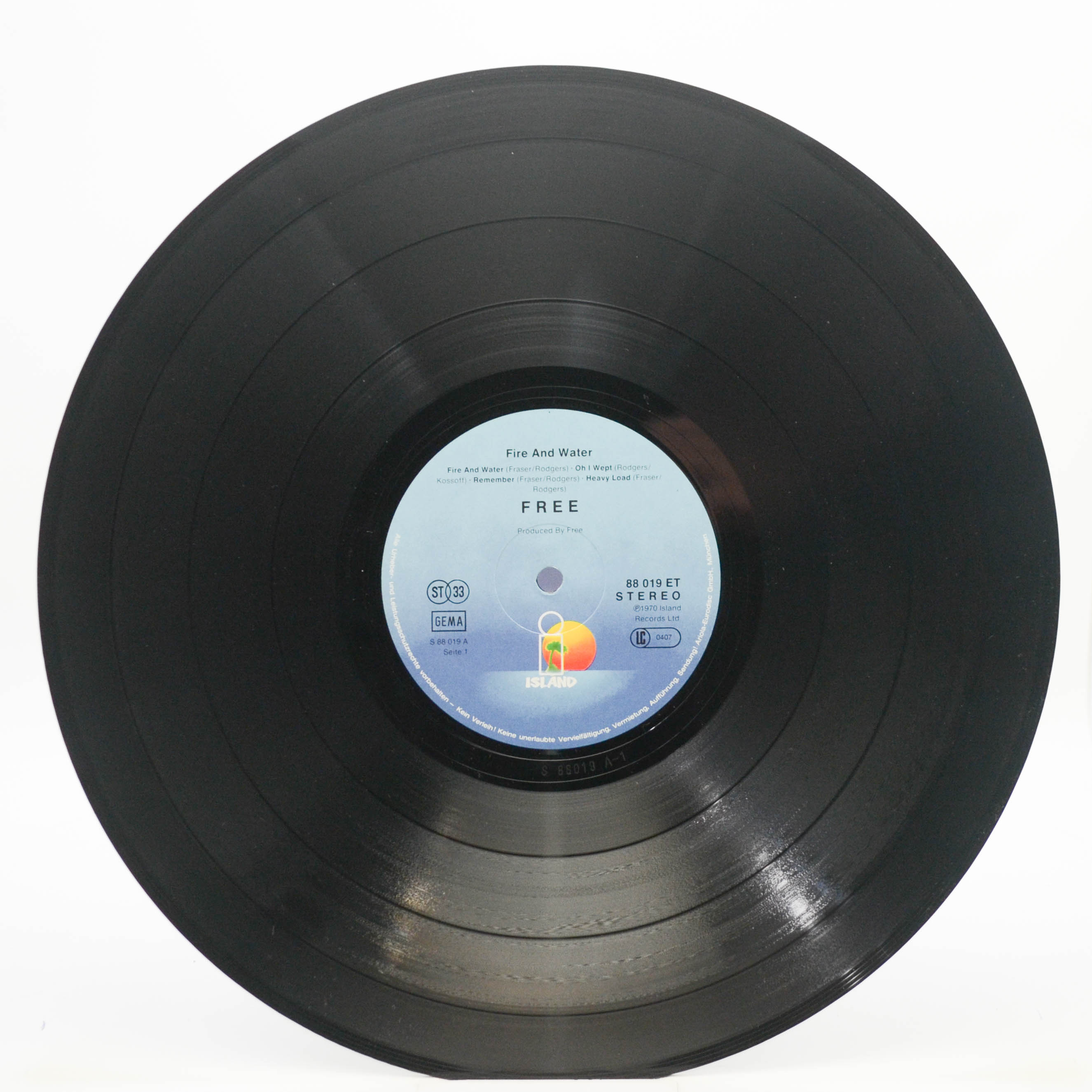 Free — Fire And Water, 1970