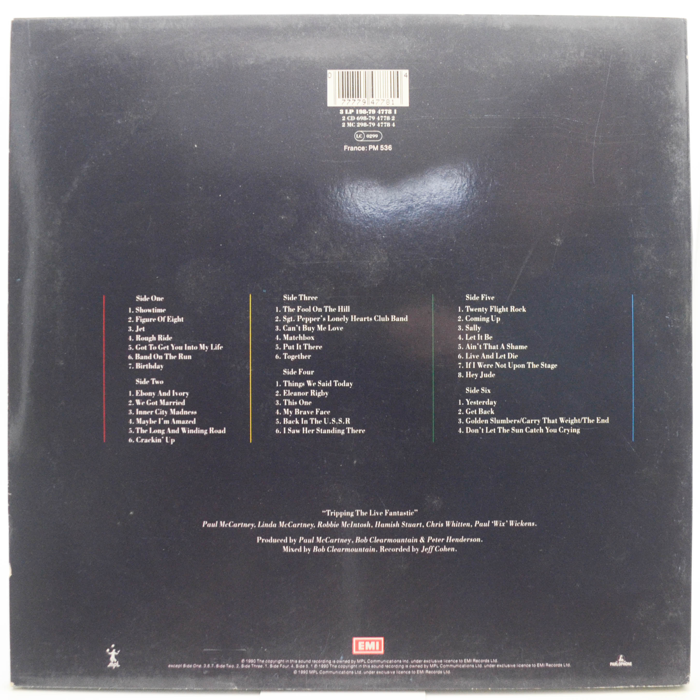 Paul McCartney — Tripping The Live Fantastic (3LP), 1990