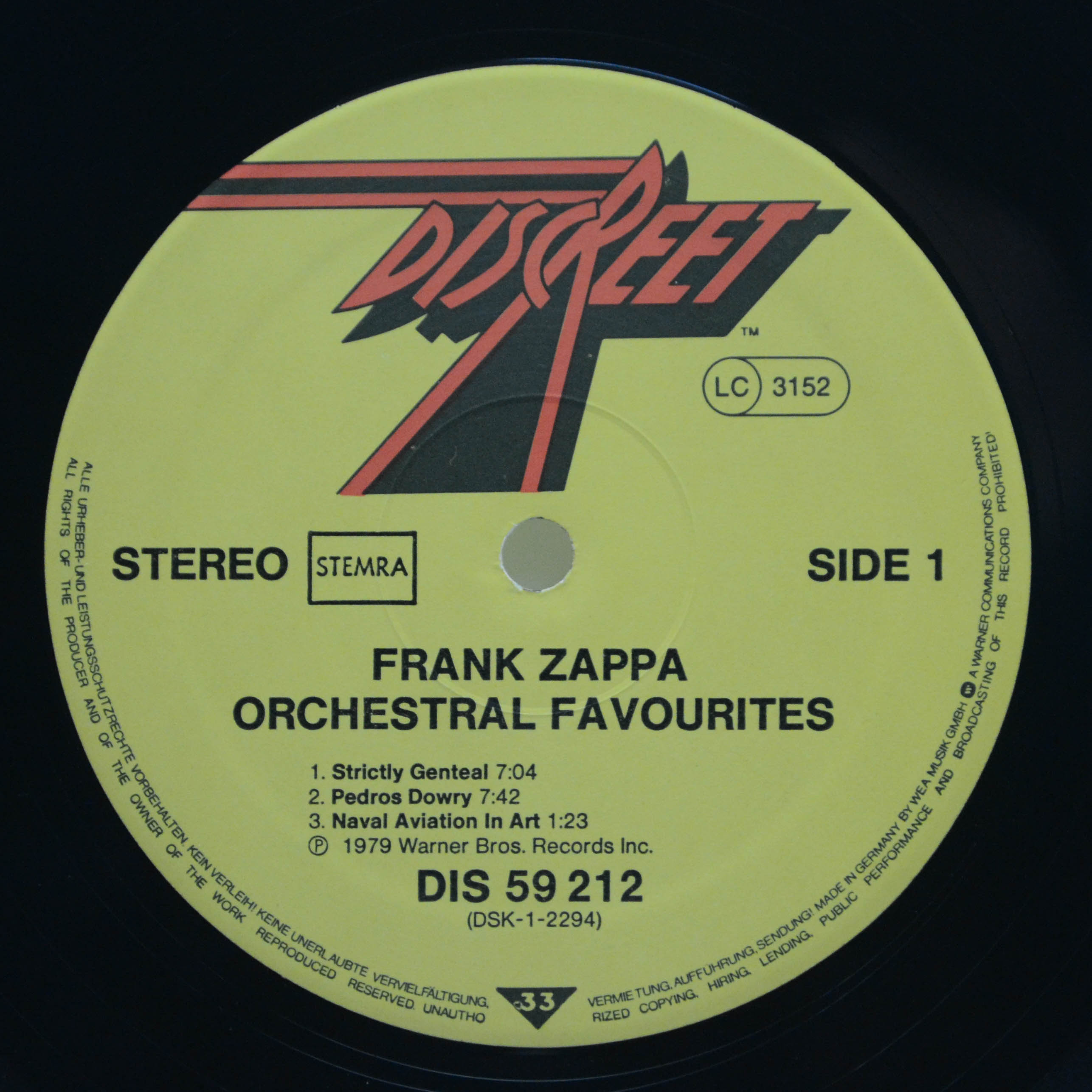 Виниловая пластинка Frank Zappa — Orchestral Favorites, 1979