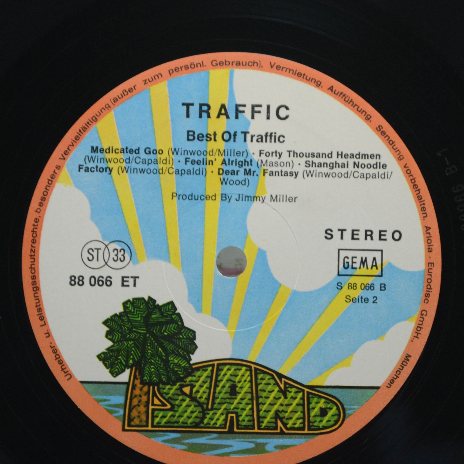 Виниловая пластинка Traffic — Best Of Traffic, 1974
