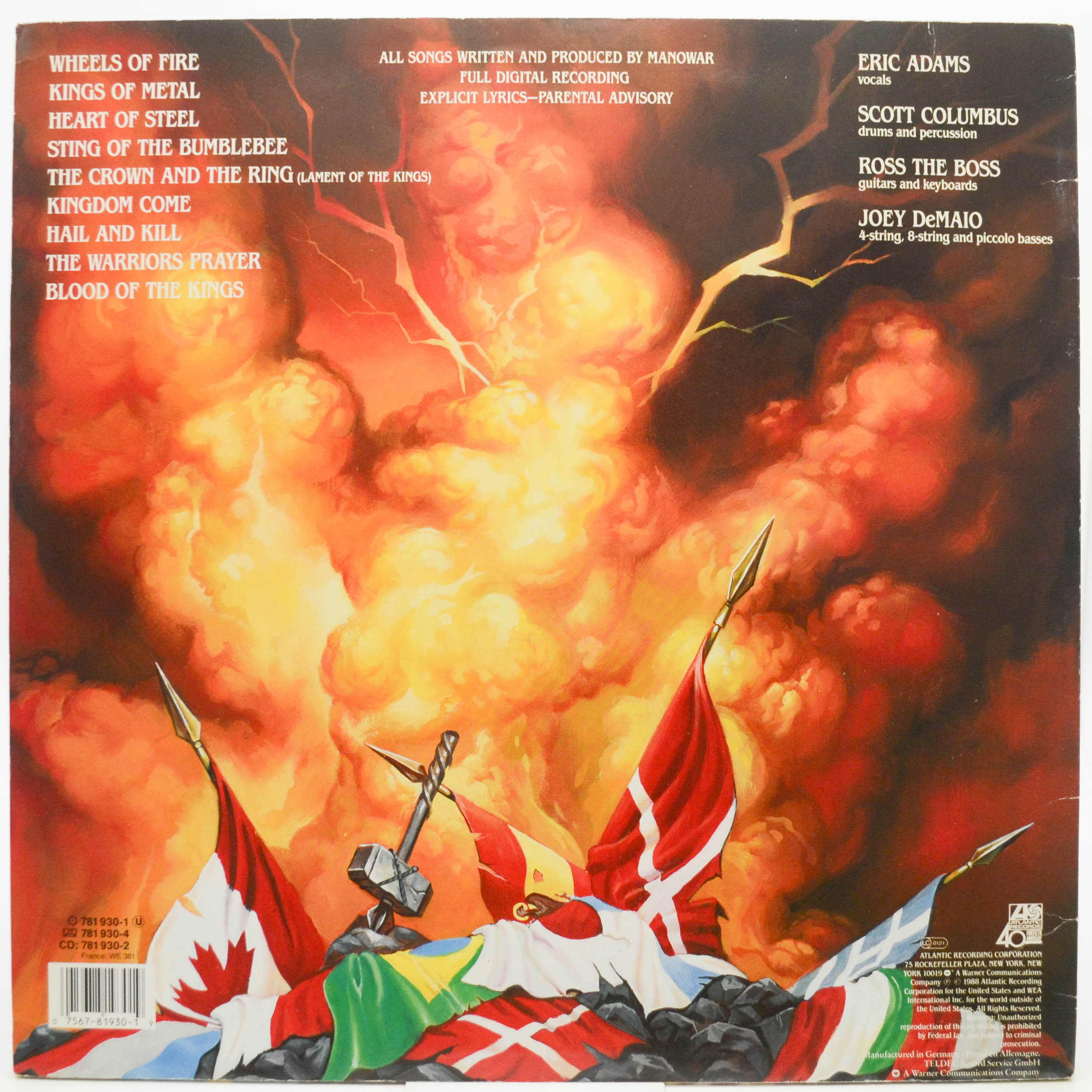 Manowar — Kings Of Metal, 1988