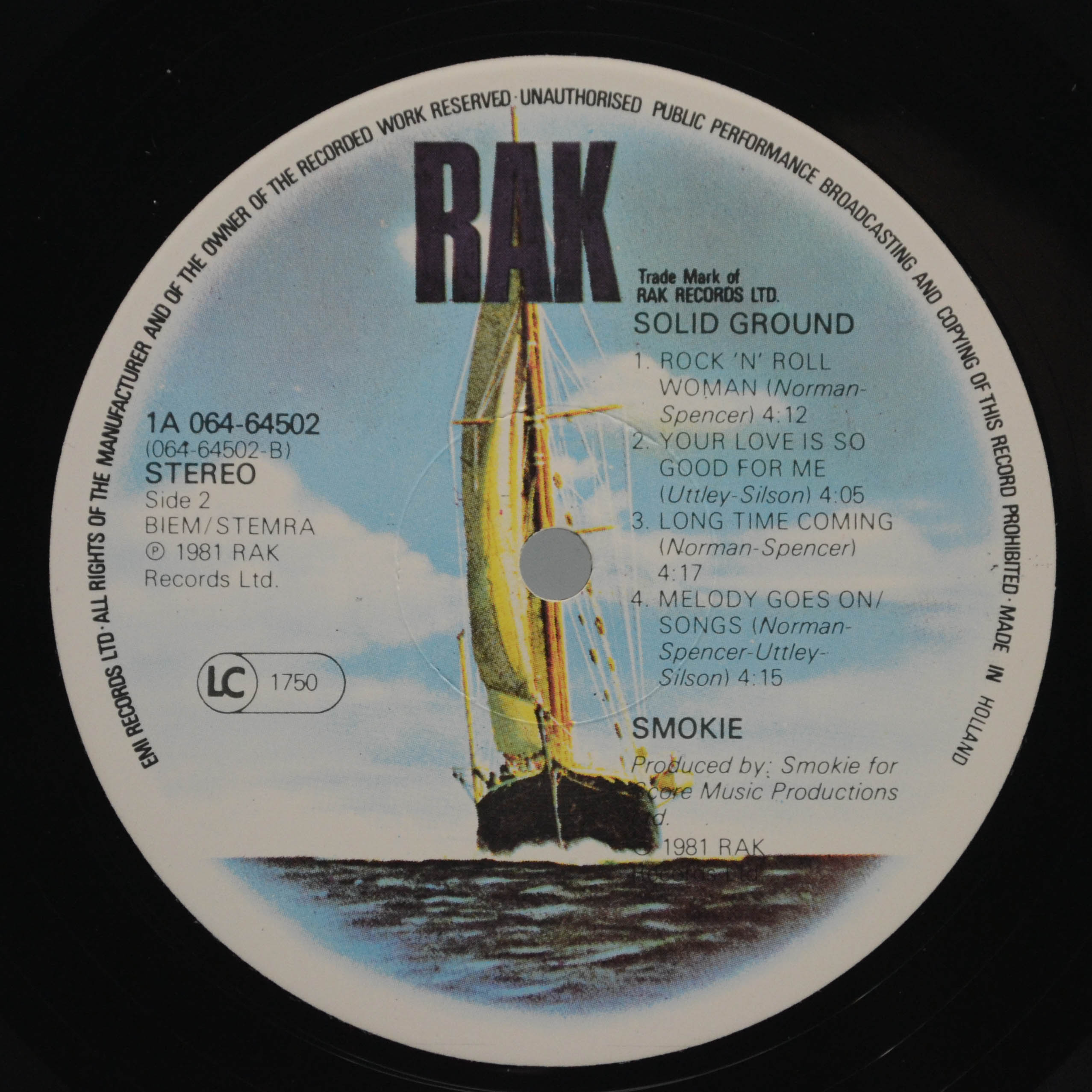 Smokie — Solid Ground, 1981