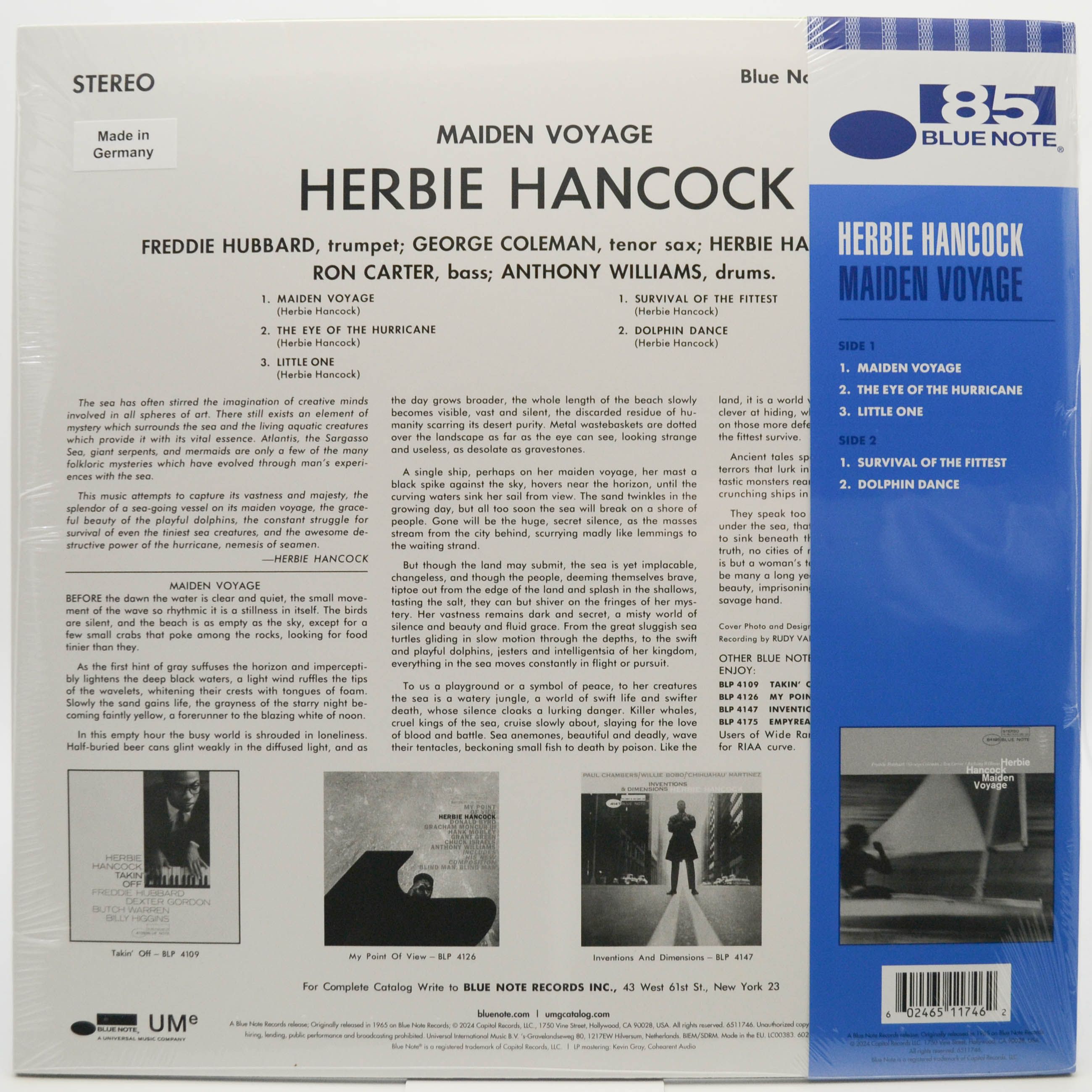 Виниловая пластинка Herbie Hancock — Maiden Voyage, 1965