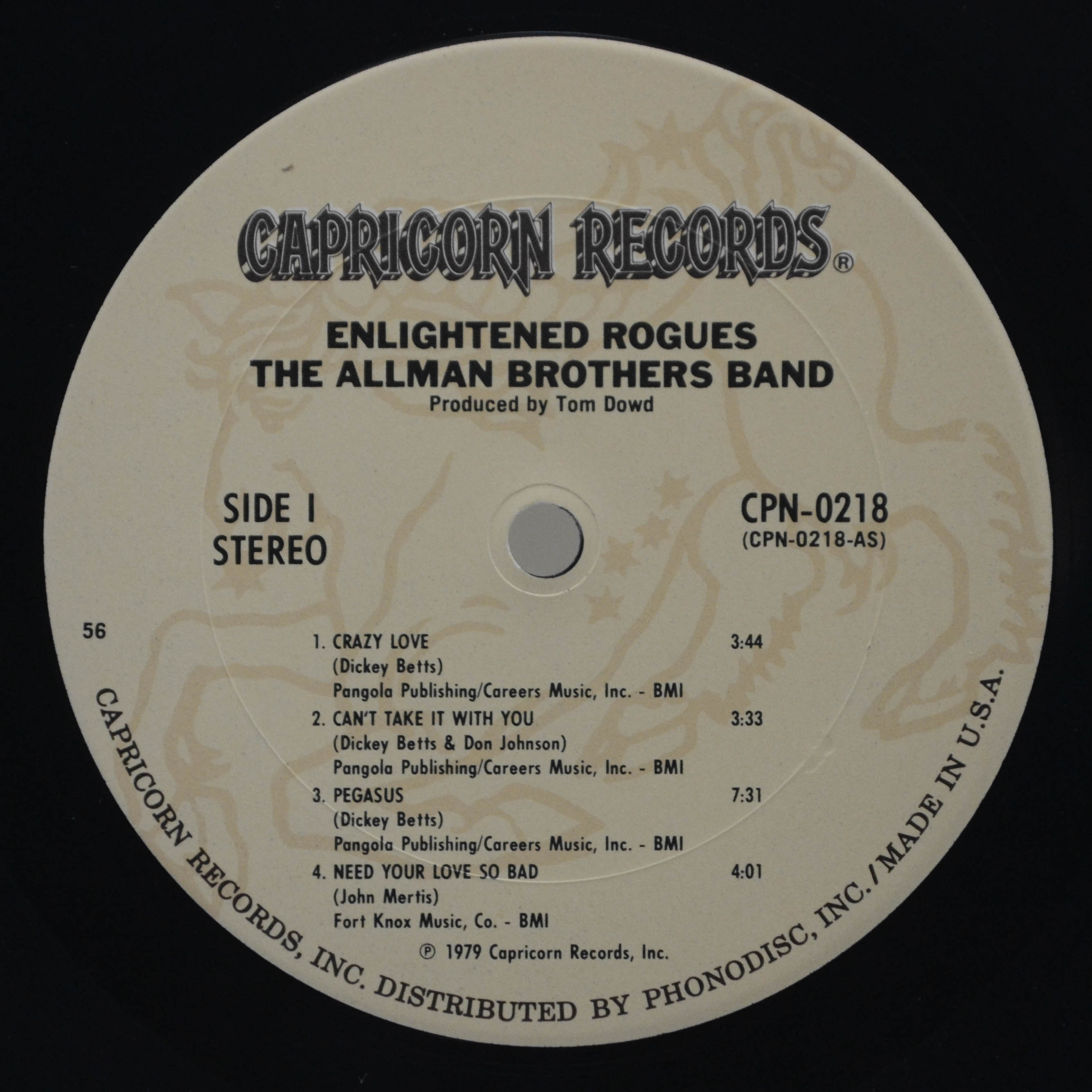 Allman Brothers Band — Enlightened Rogues (1-st, USA), 1979