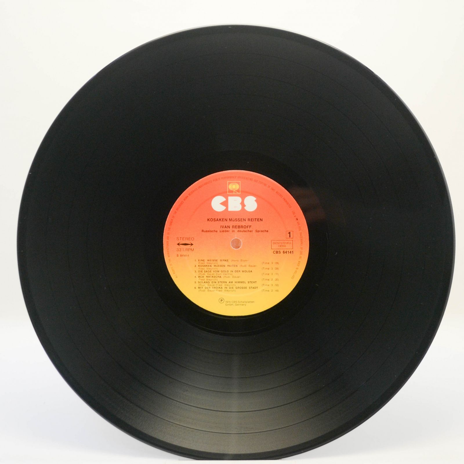 Виниловая пластинка Ivan Rebroff — Kosaken Müssen Reiten, 1970