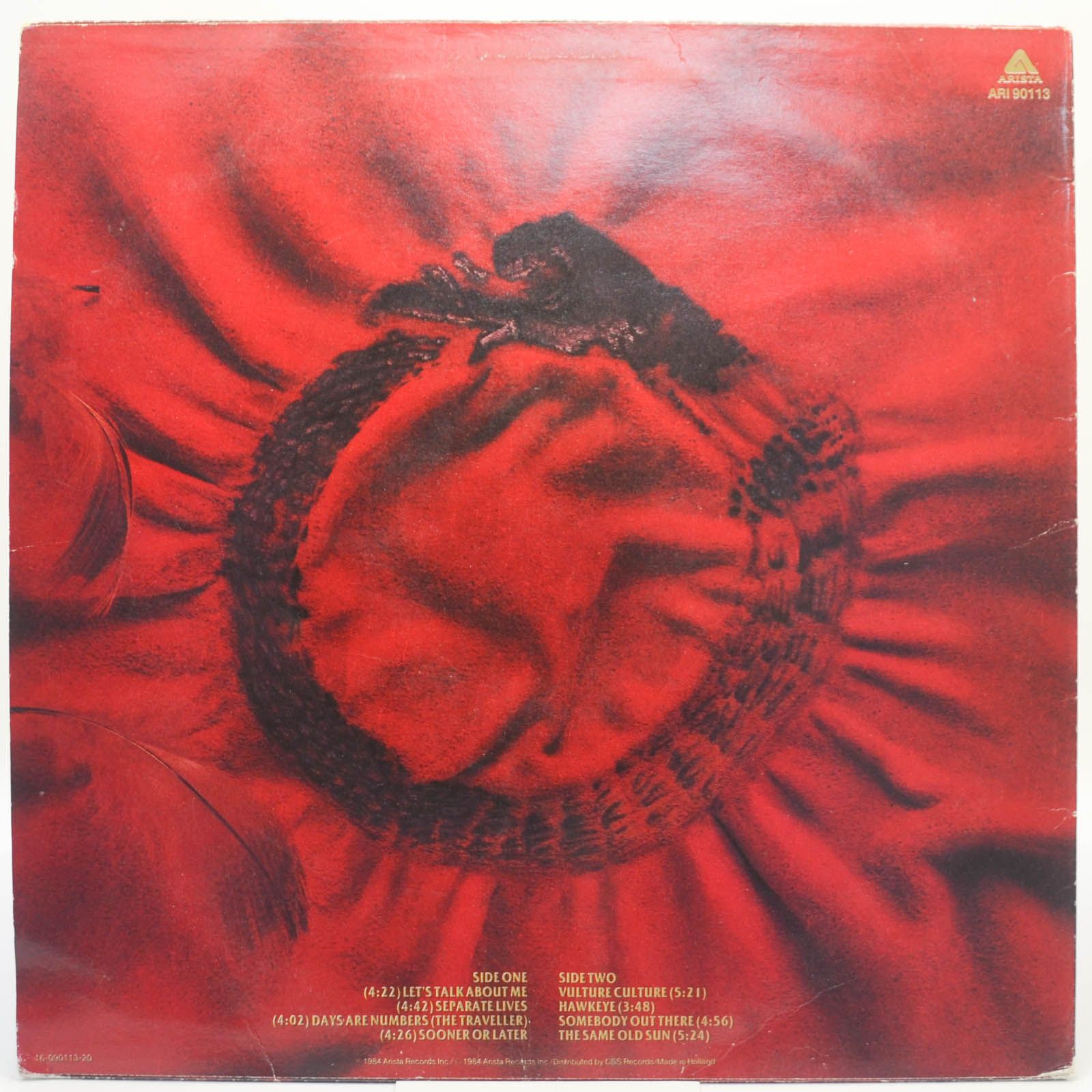 Виниловая пластинка Alan Parsons Project — Vulture Culture, 1985