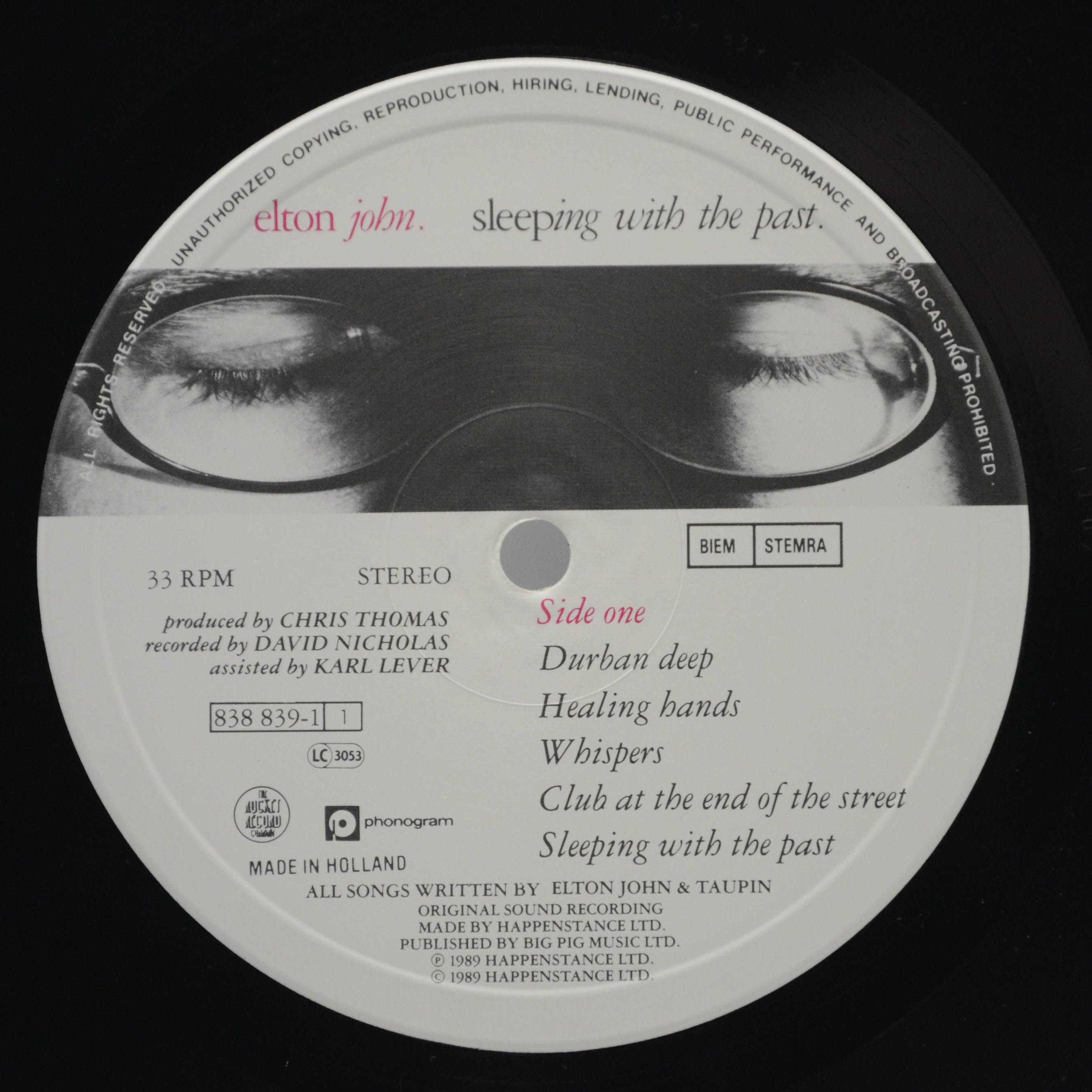 Elton John — Sleeping With The Past, 1989