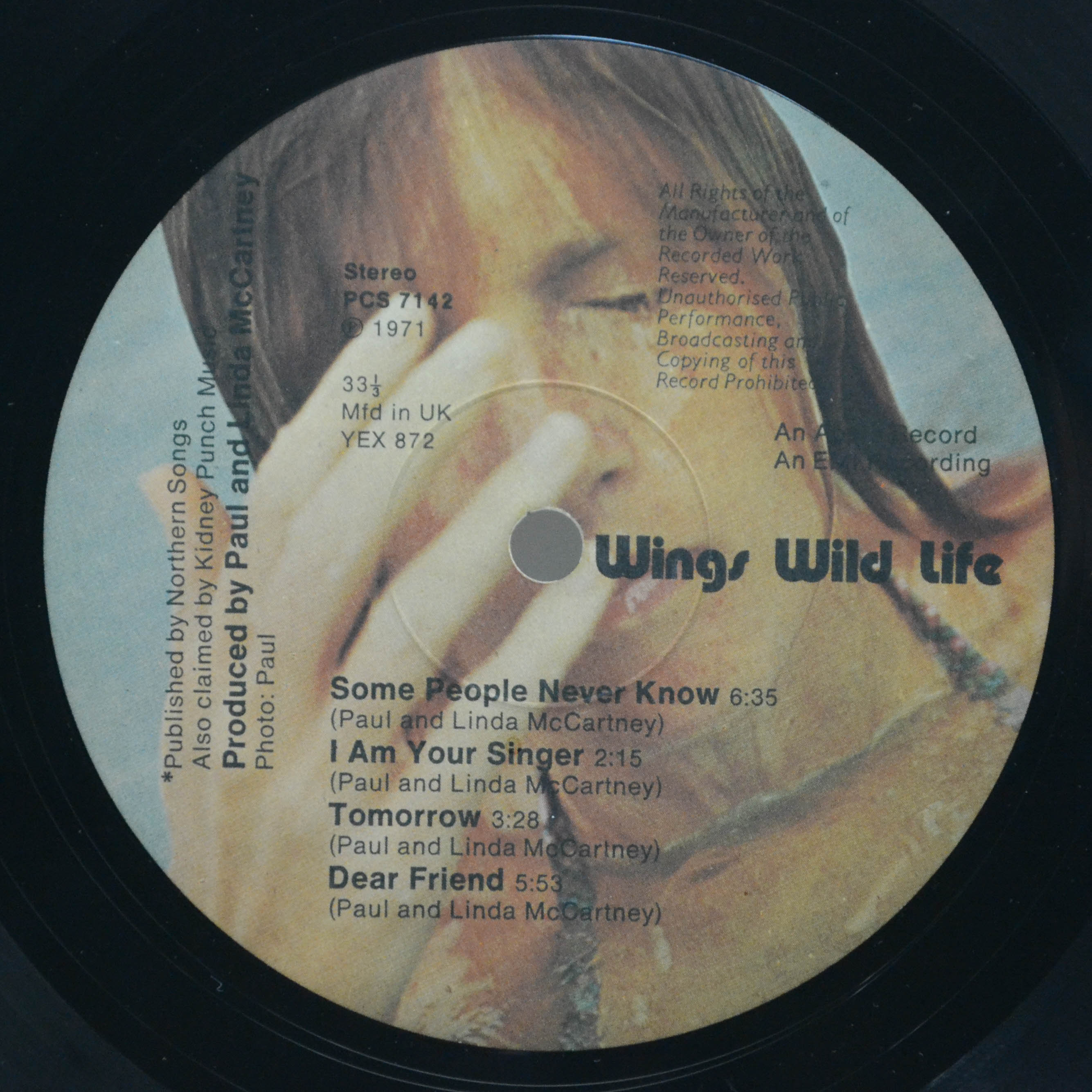 Wings — Wild Life (1-st, UK), 1971