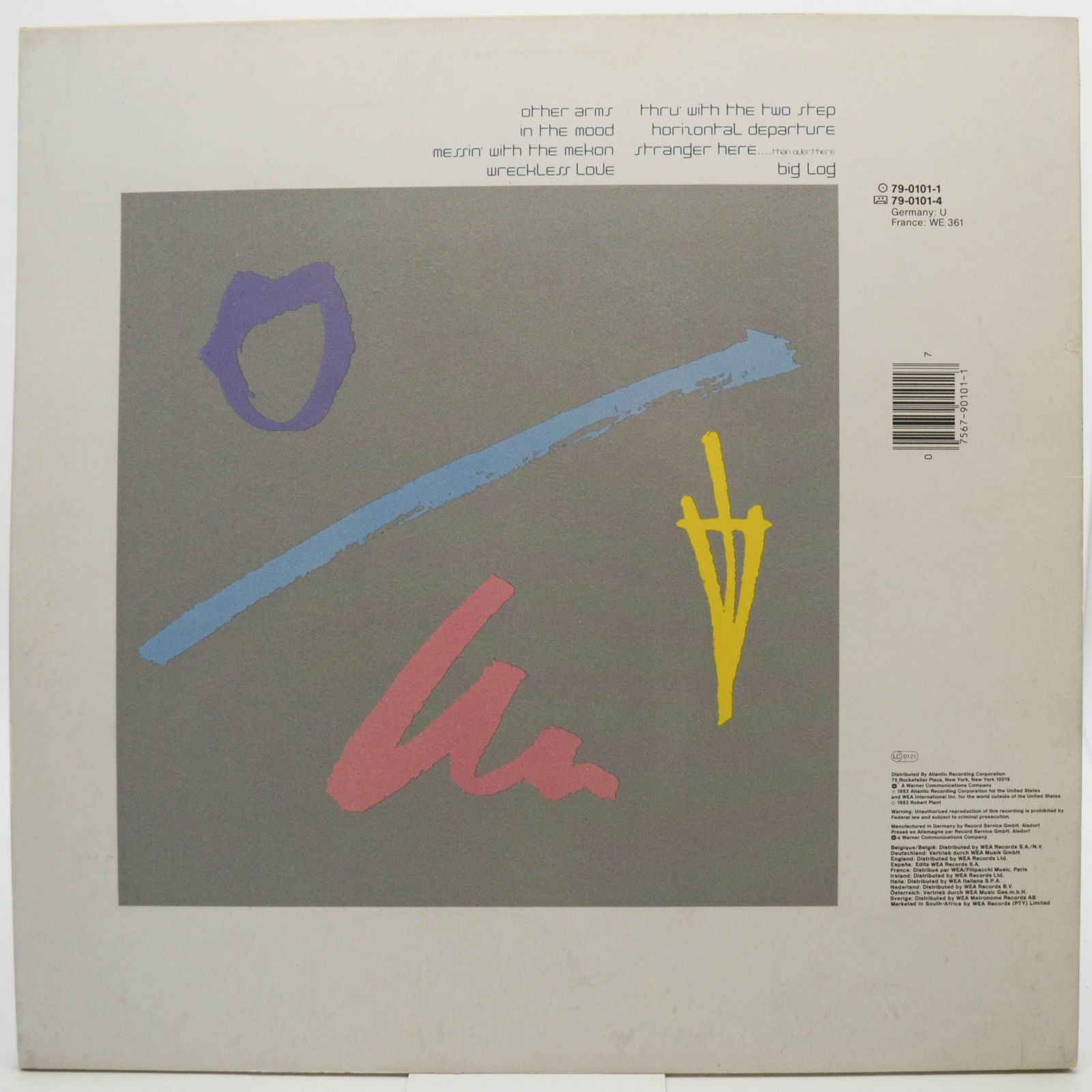 Виниловая пластинка Robert Plant — The Principle Of Moments, 1983