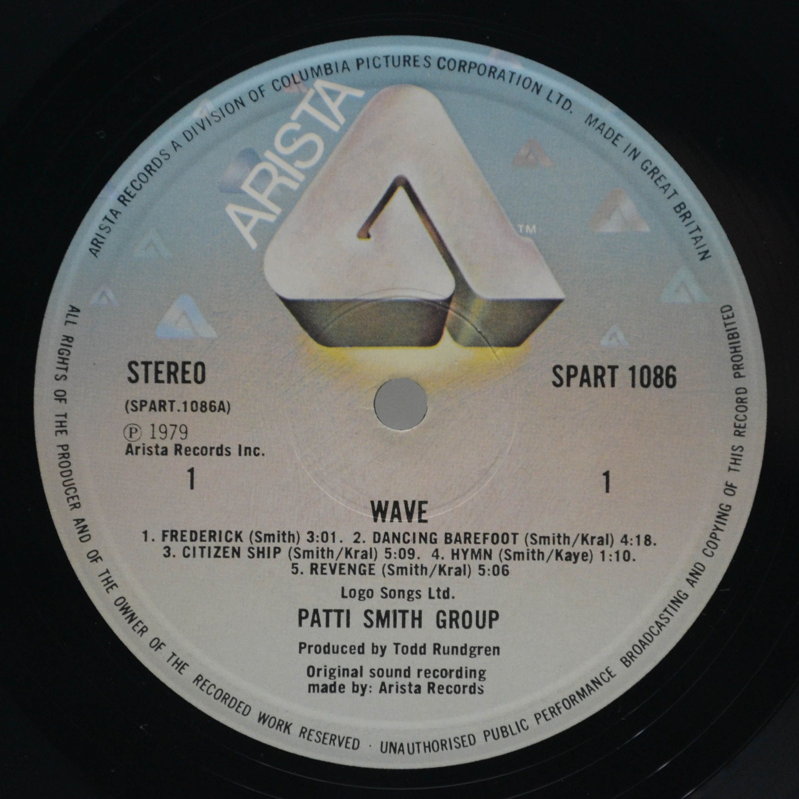 Виниловая пластинка Patti Smith Group — Wave (UK), 1979
