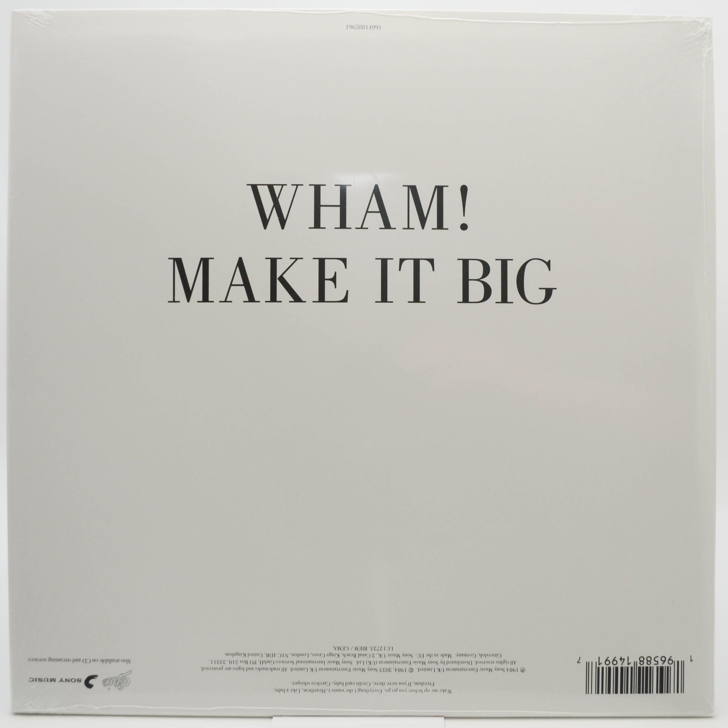 Виниловая пластинка Wham! — Make It Big, 1984