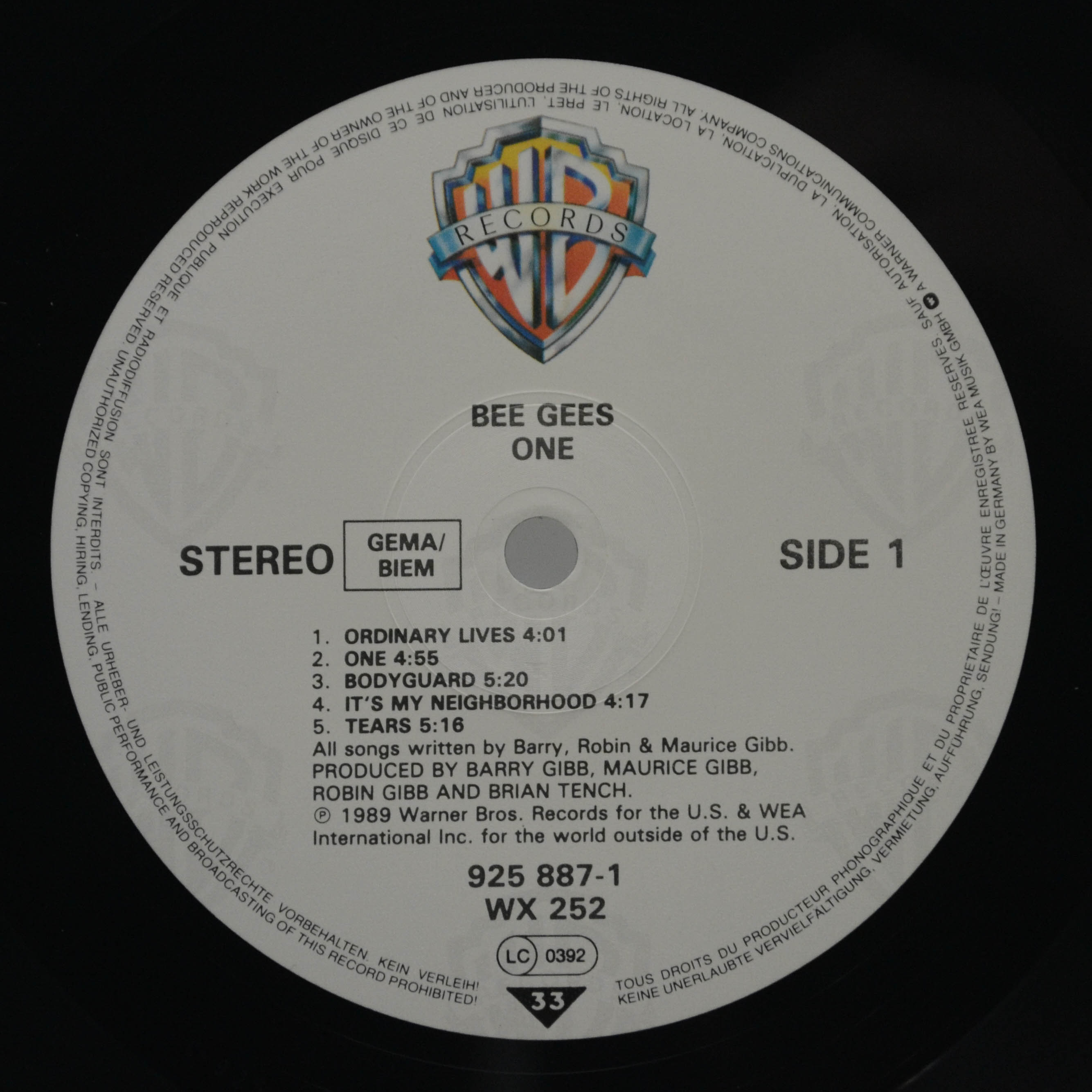Bee Gees — One, 1989