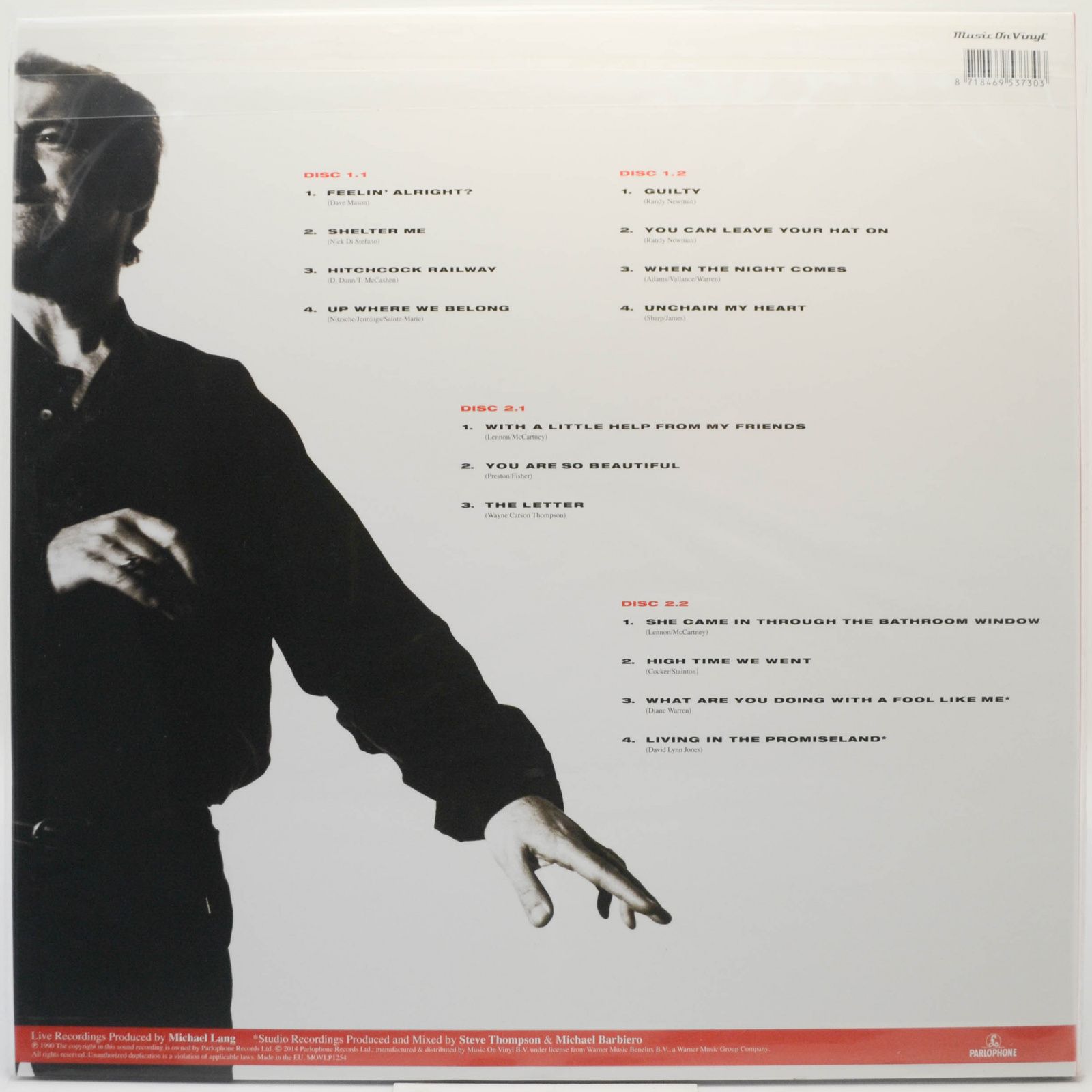 Joe Cocker — Joe Cocker Live (2LP), 1990