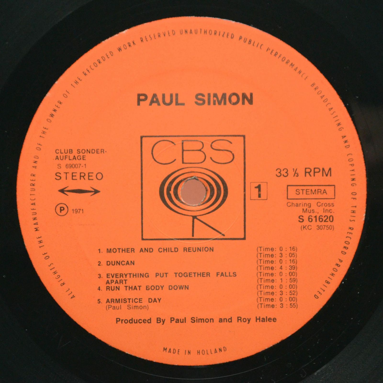 Paul Simon — Paul Simon, 1971