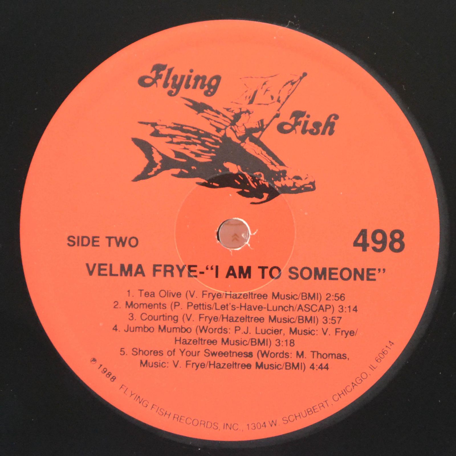 Виниловая пластинка Velma Frye — I Am To Someone, 1988