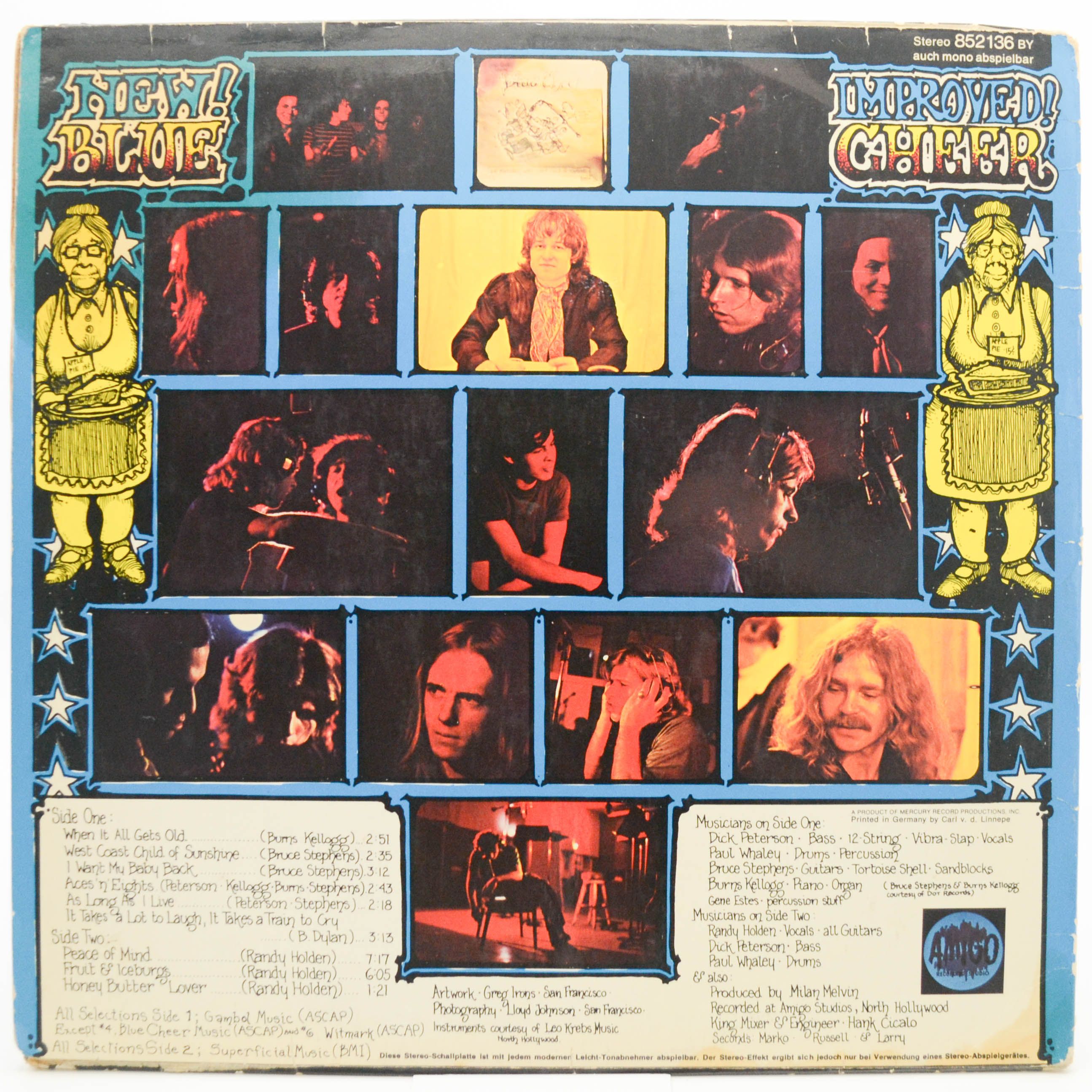 Виниловая пластинка Blue Cheer — New! Improved! Blue Cheer, 1969