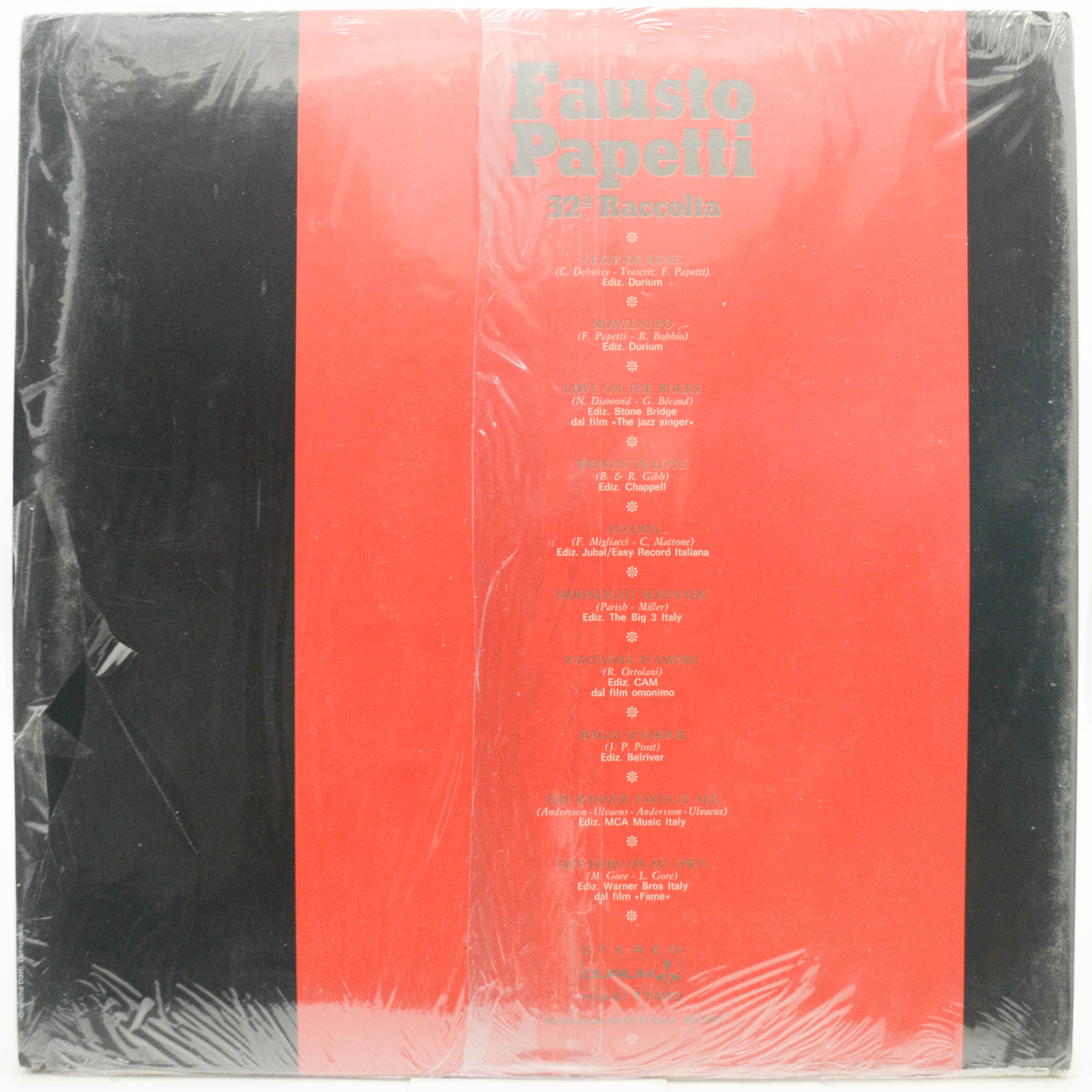 Fausto Papetti — 32ª Raccolta (1-st, Italy), 1981