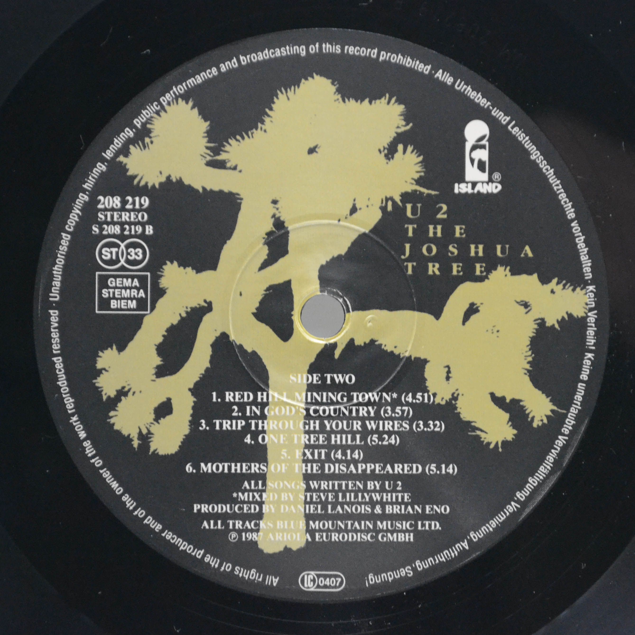 U2 — The Joshua Tree, 1987