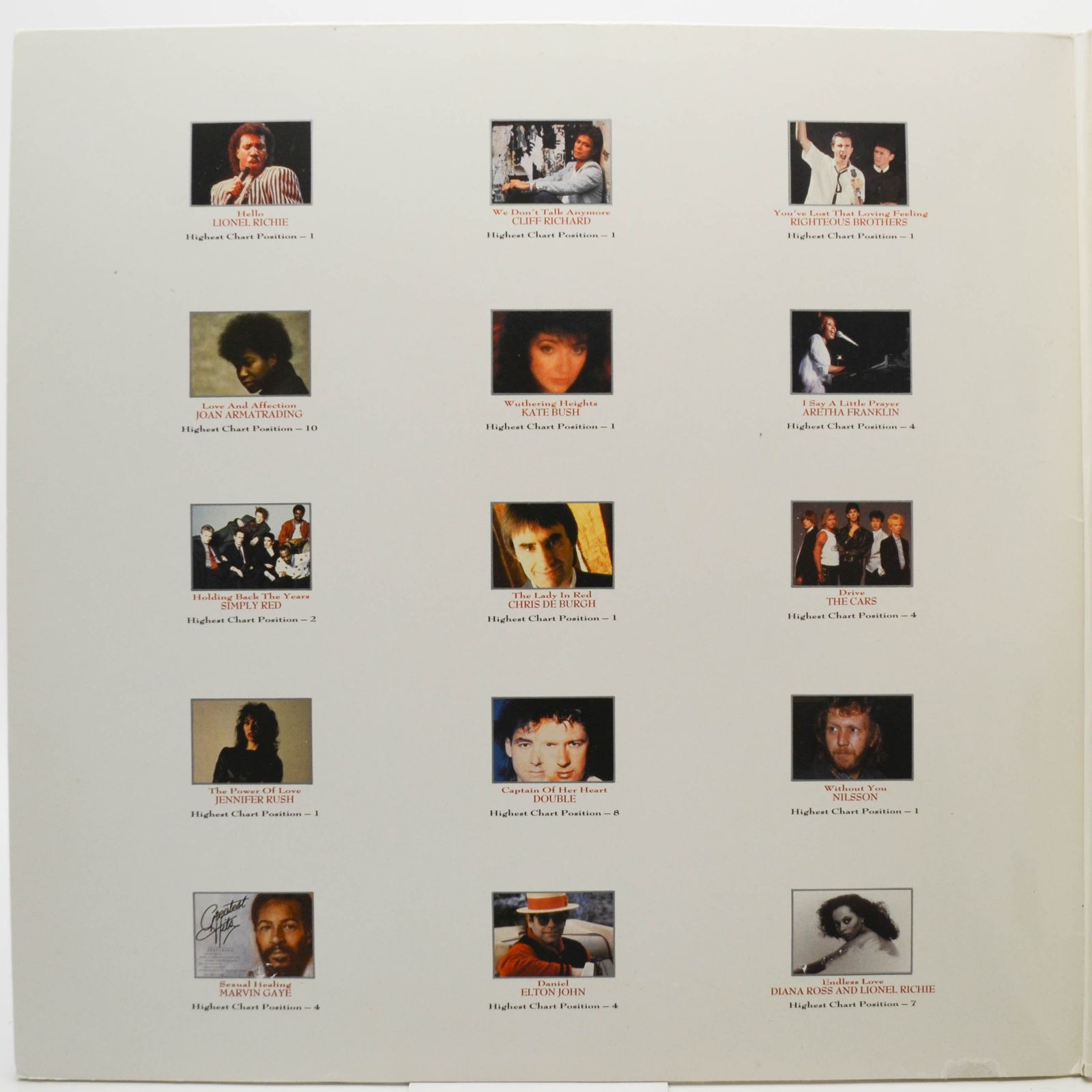 Various — The Greatest Love (2LP), 1988
