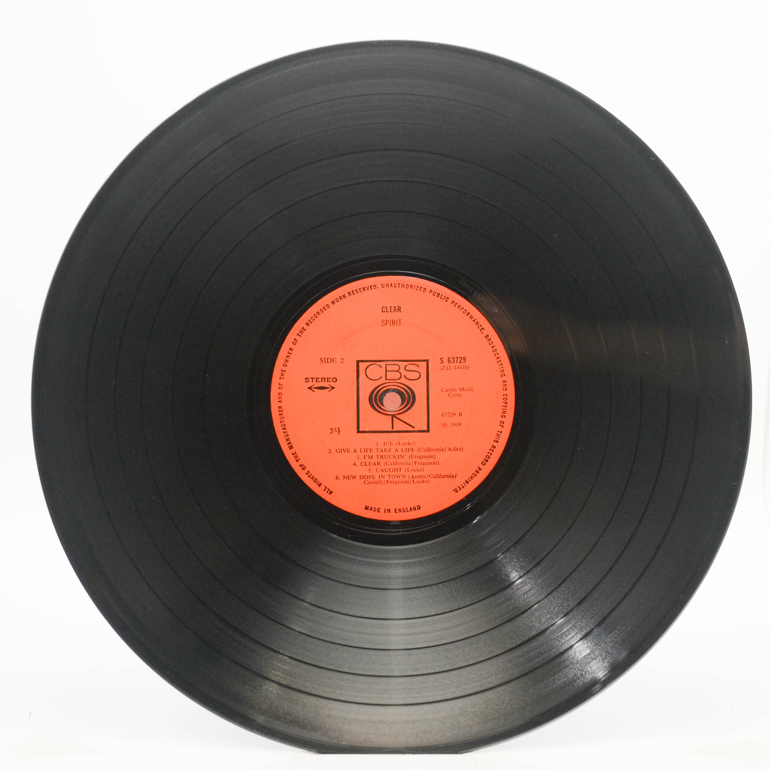 Spirit — Clear (UK), 1969